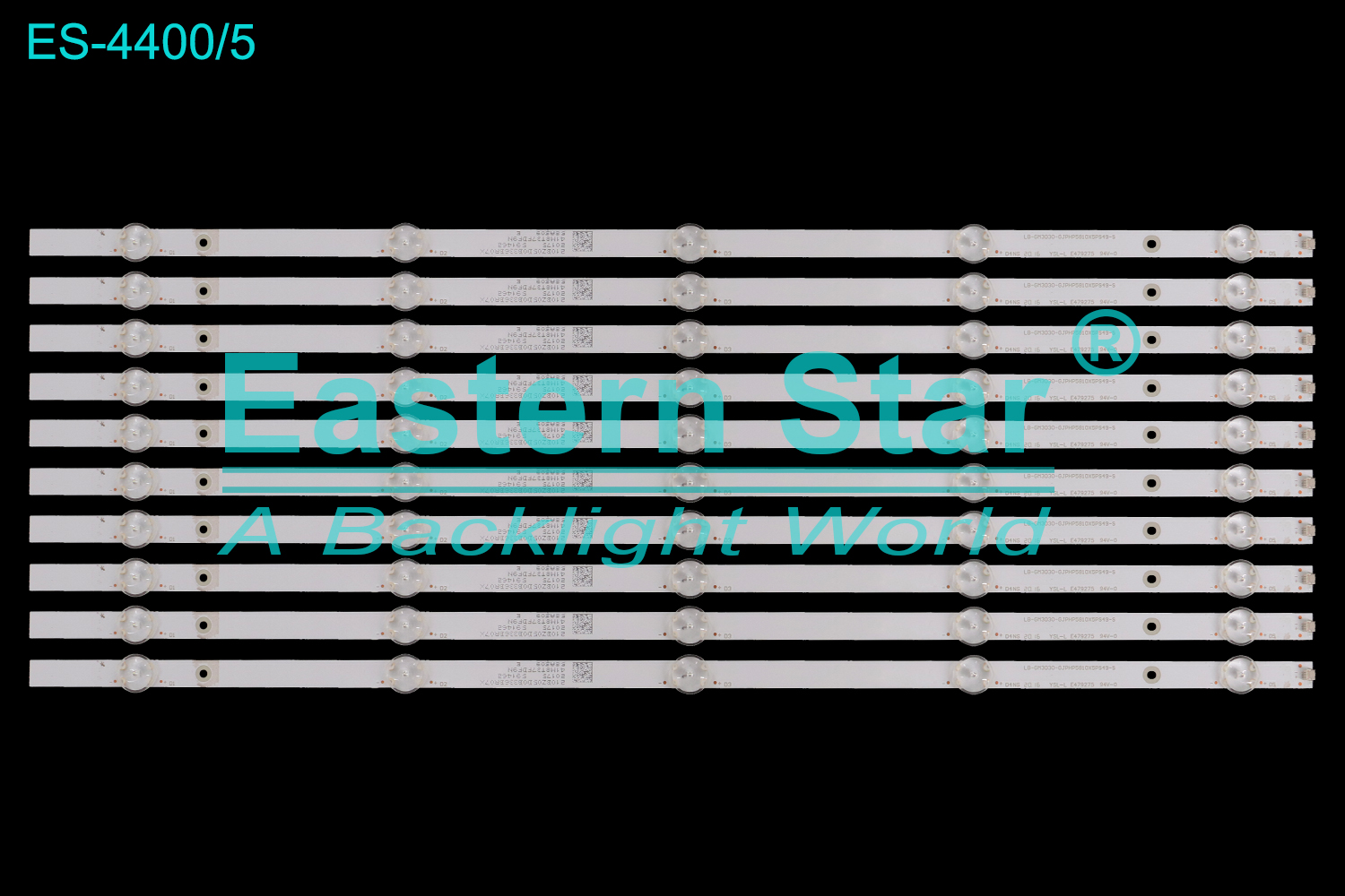 ES-4400 LED TV Backlight use for 58" Philips 58PUF7294, 58PUD6654/77, 58PUF7395/T3  LB-GM3030-GJPHP5810X5PS49-S TV LED BAR(10)