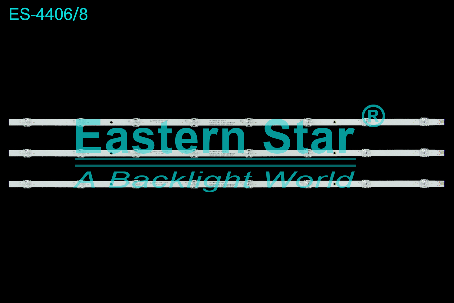 ES-4406 LED TV Backlight use for 43" Xiaomi  L43M5-FA GC43D08-ZC26AG-15E 8S1P 303GC430062E GC43D08-ZC26AG-10 8S1P 303GC430057 RF-EG430024SE30-0801 A4 GC43D08-ZC26AG-15 8S1P 303GC430062 TV LED BAR(3)