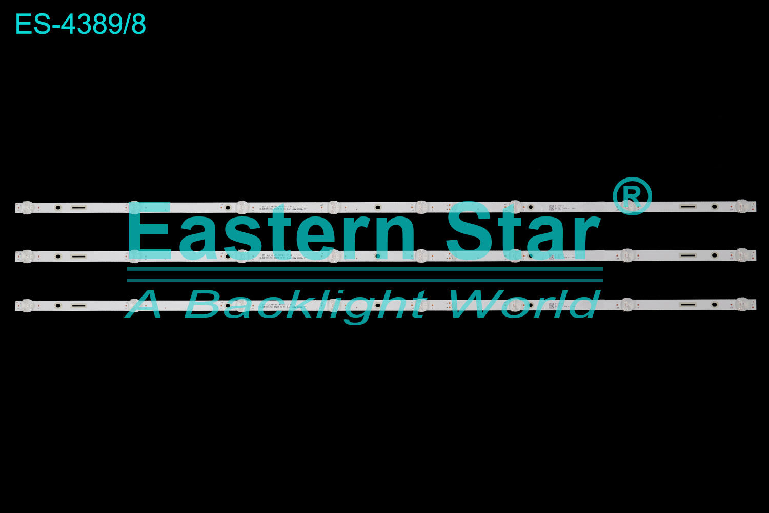 ES-4389 LED TV Backlight use for 43" JL.D43081235-392CS-M_V01 3*8 12MM 160MA 6V  TV LED BAR(3)