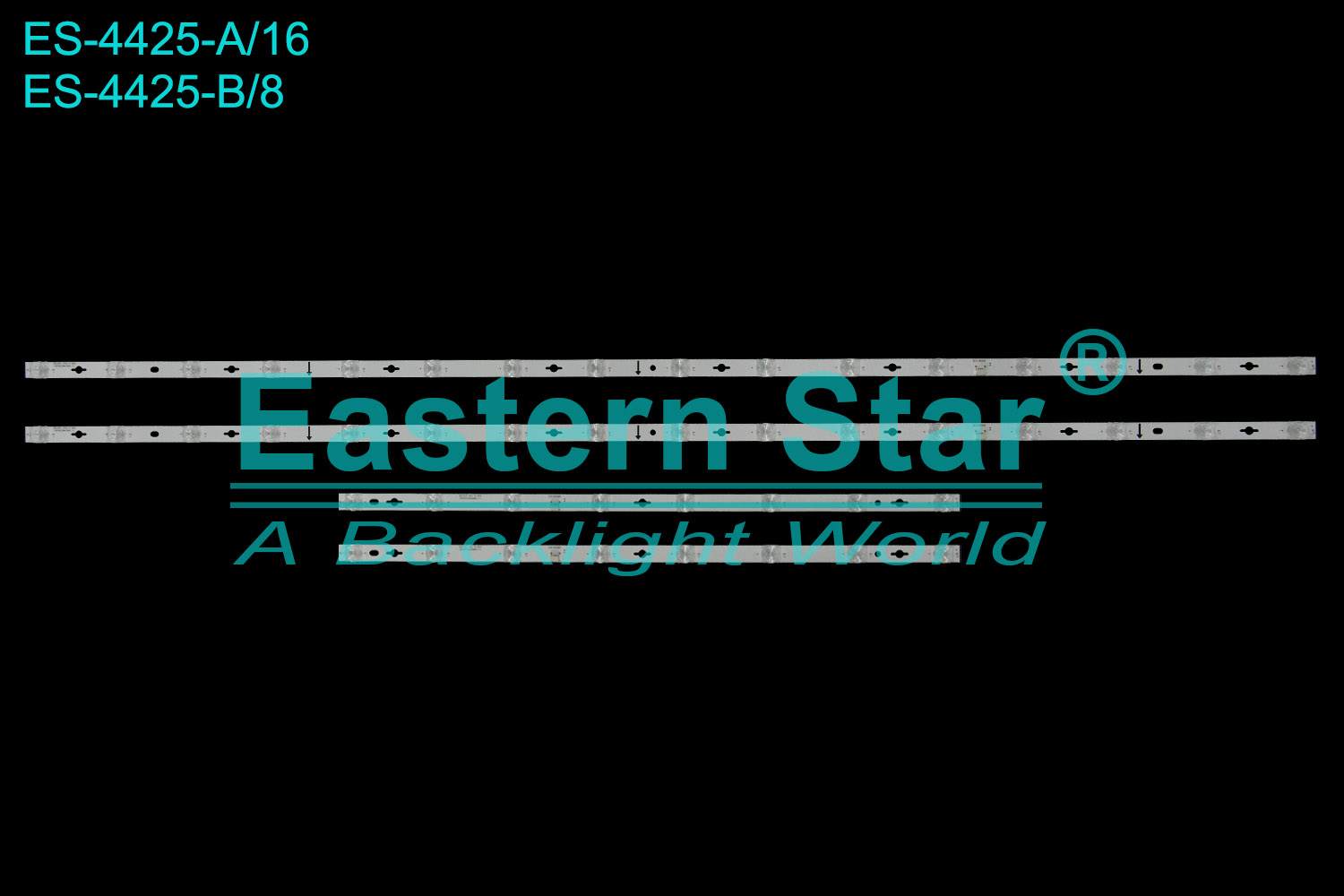 ES-4425 LED TV Backlight use for 55" Tcl  55C635、DRV000 55HR330M16A0 V1, 55C635 16X2 A-B02, 55HR330M08B0 V1, 55C635 8X2 B-B02  LED BACKLIGHT KITS(4)