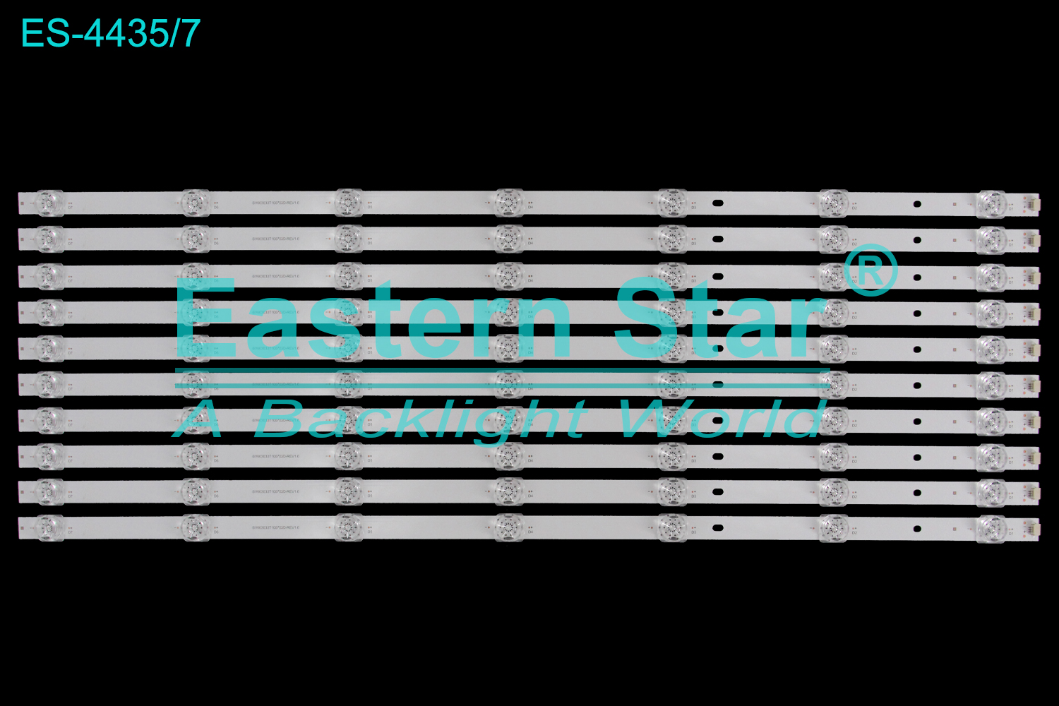 ES-4435 LED TV Backlight use for 60"  Sharp 4T-M60M6DA C60CFMA  BV603030T100703D-REV1.6 DX1556 LED BACKLIGHT KITS(10)
