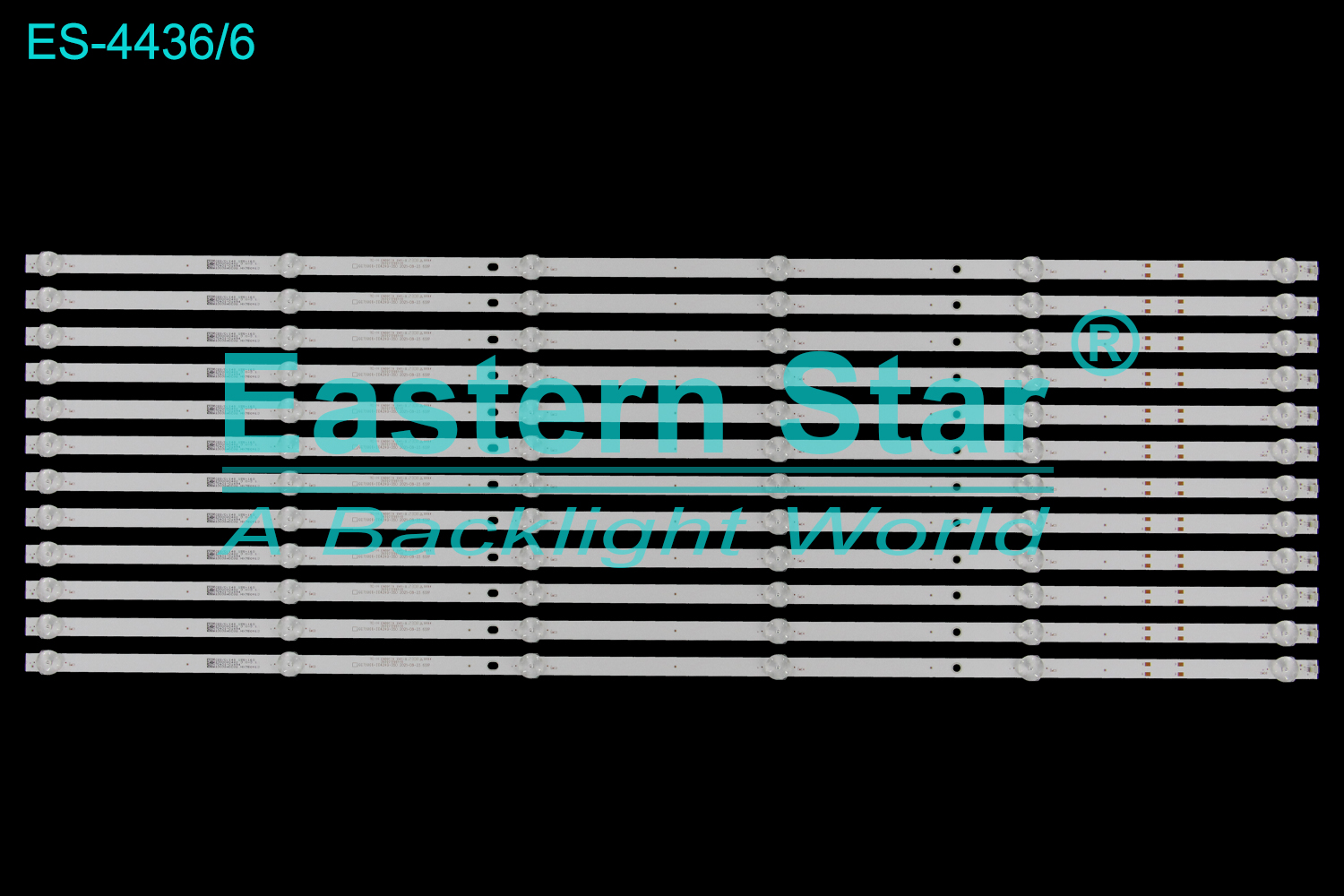 ES-4436 LED TV Backlight use for 75" Xiaomi  L75M7-EA GC75D06-ZC42AG-05D 2021-08-23 6S1P BC-H E469119 94V-0 303GC750011D LED BACKLIGHT KITS(12)
