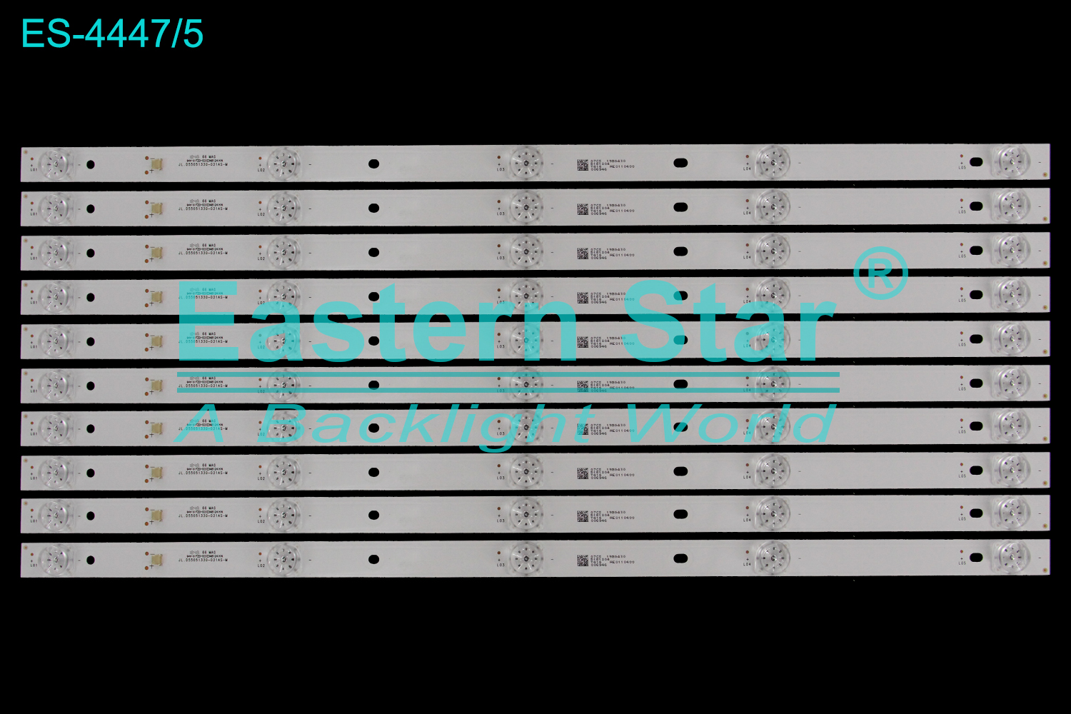 ES-4447 LED TV Backlight use for 55" Rca JL.D55051330-031AS-M  LED BACKLIGHT KITS(10)