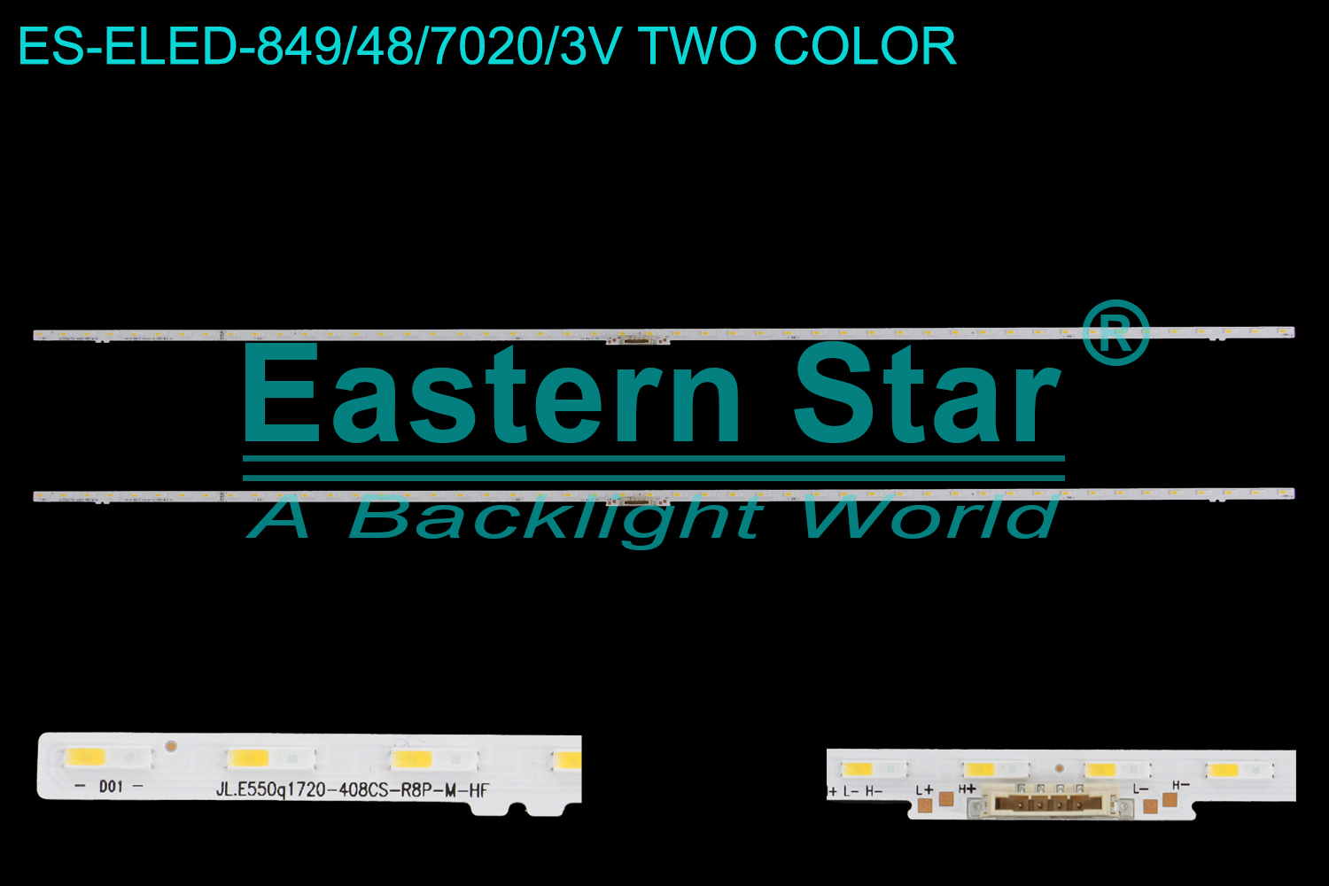 ES-ELED-849 ELED/EDGE TV backlight use for 55'' Samsung  JL.E550q1720-408CS-R8P-M-HF E493461 HZ 23022 MLQ 59 / S2Q6-550SM0-R0(21.08.20) 48EA/BAR Q60B_STC550FD6_7020N_2IN1_48LEDs_REV1.0_210919_BN96-54491A C LED BACKLIGHT KITS(2)