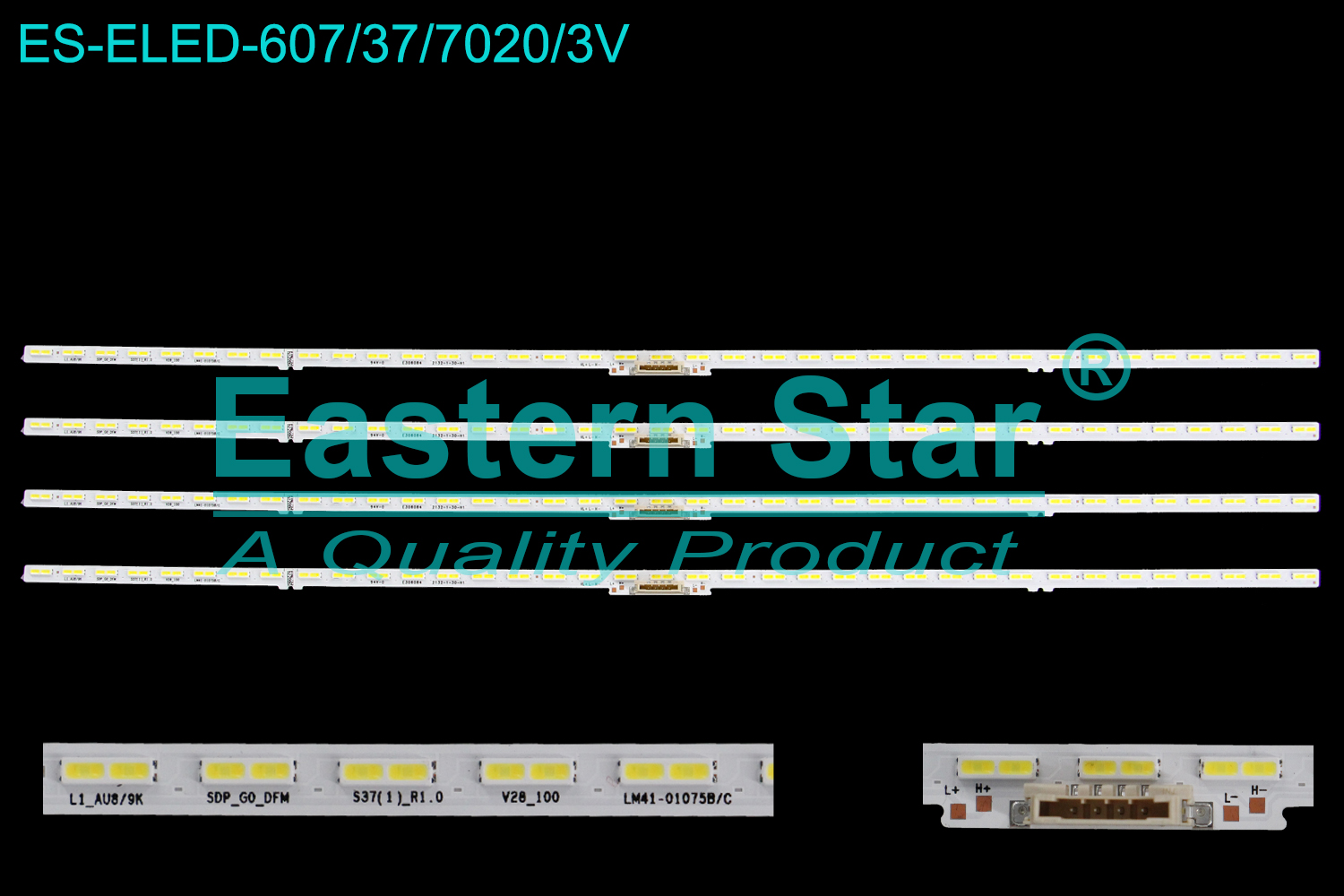 ES-ELED-607 ELED/EDGE TV backlight use for 70'' Samsung  UN70AU8000 L1_AU8/9K SDP_G0_DFM S37(1)_R1.0 V28_100 LM41-01075B/C LED STRIPS(4)