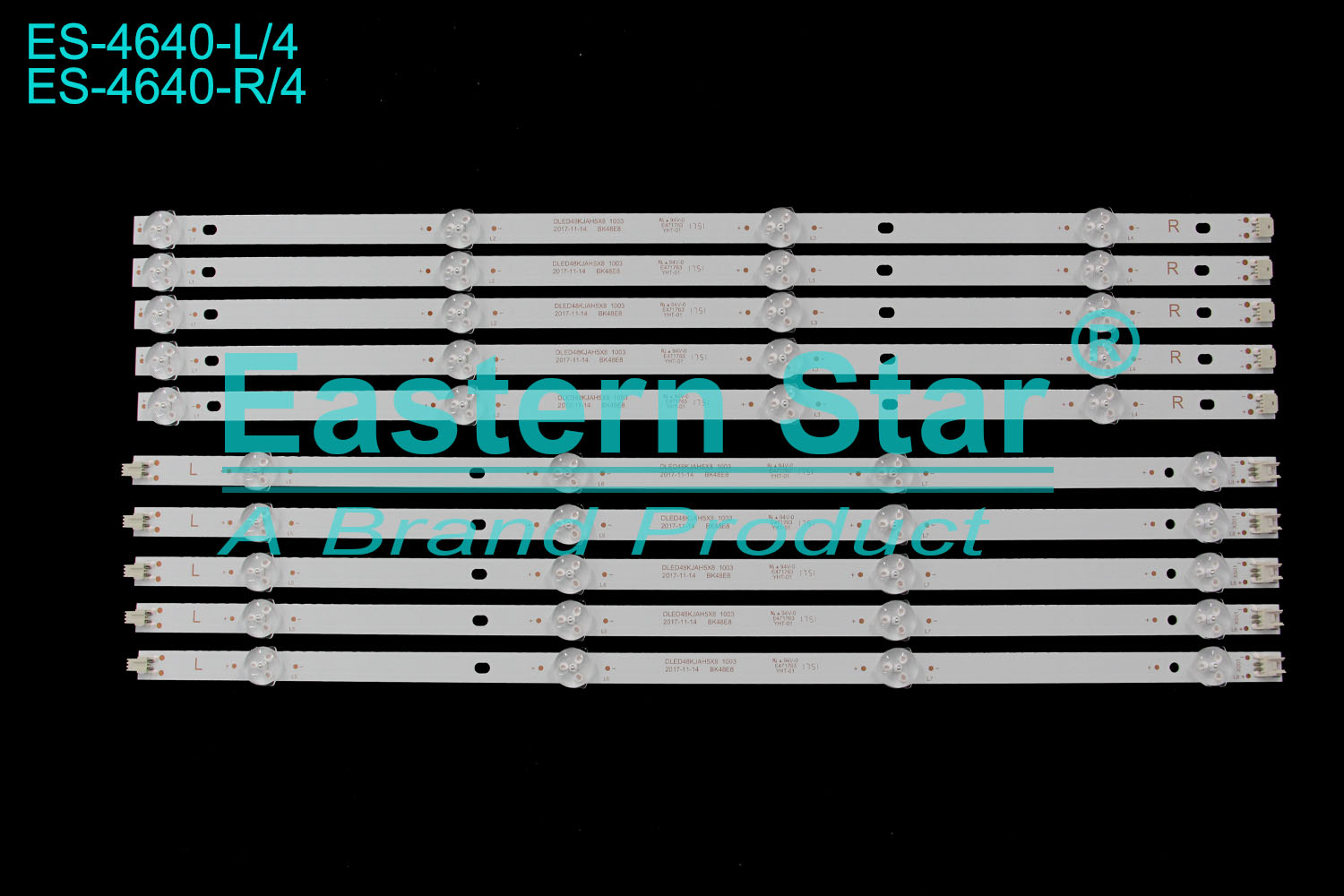 ES-4640 LED TV Backlight use for 48" Pioneer LED-48B370 DLED48KJAH5X8 1003 2017-11-14 BK48E8 LED BACKLIGHT KITS(5)