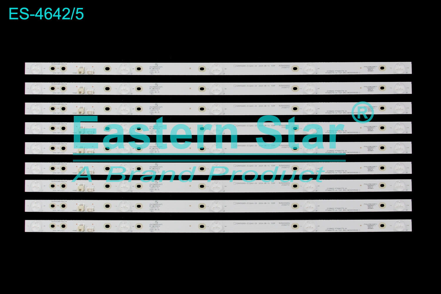 ES-4642 LED TV Backlight use for 55" Konka SZKK55D05-ZC22AG-20 RT160KI07TD AA BK550018S000 55D3503V2W5C1B55117M UDL55ME662ANTS RF-BK550E30-0501S-14 LED BACKLIGHT KITS(9)