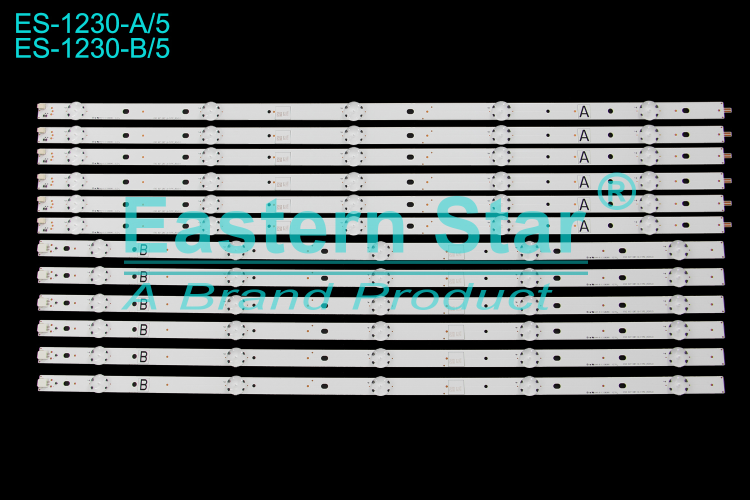ES-1230 LED TV Backlight use for 60" Vizio D60N-E3 FBC 60" DRT A-TYPE_REV0.1| FBC 60" DRT B-TYPE_REV0.0  LED BACKLIGHT KITS(12)