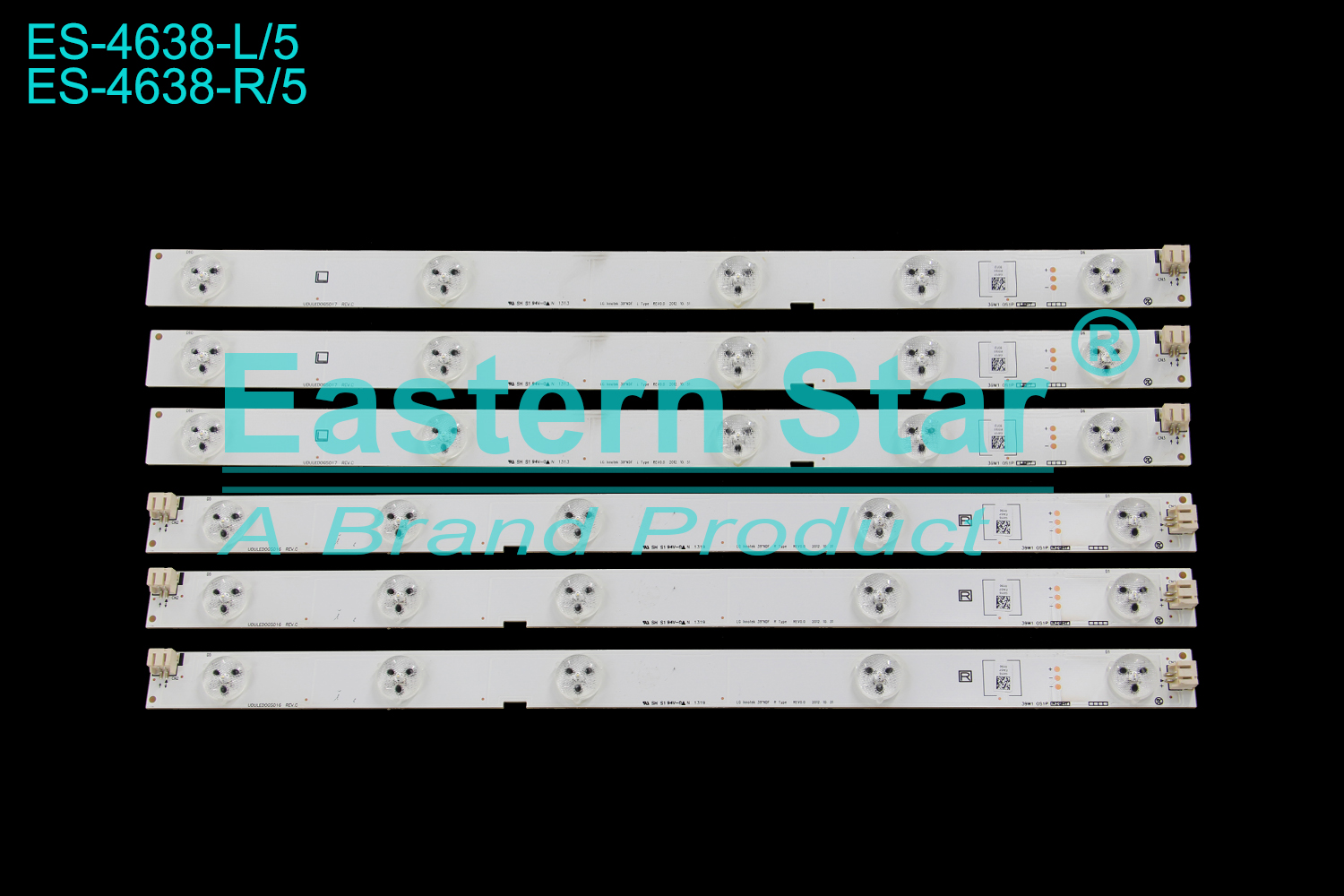 ES-4638 LED TV Backlight use for 39" Emerson LF391EM4 UDULED0GS016 UDULED0GS017 LED BACKLIGHT KITS(6)