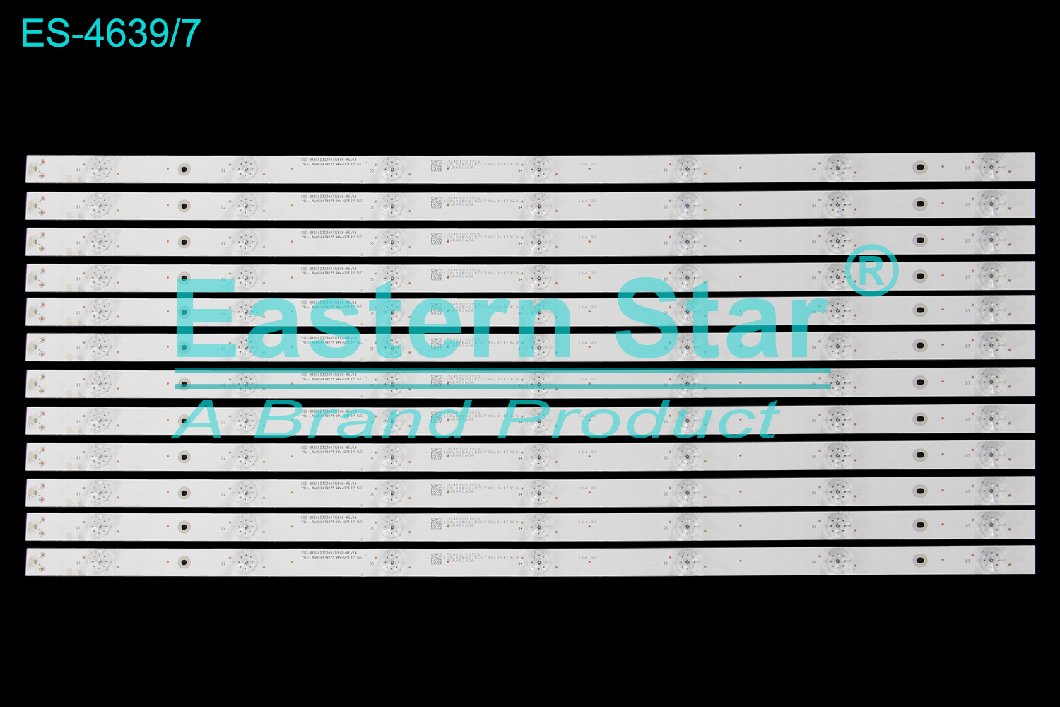 ES-4639 LED TV Backlight use for 65" Vizio V655-G9 BX65LD303007128C6 E479275 SVB650AD6 LED BACKLIGHT KITS(12)