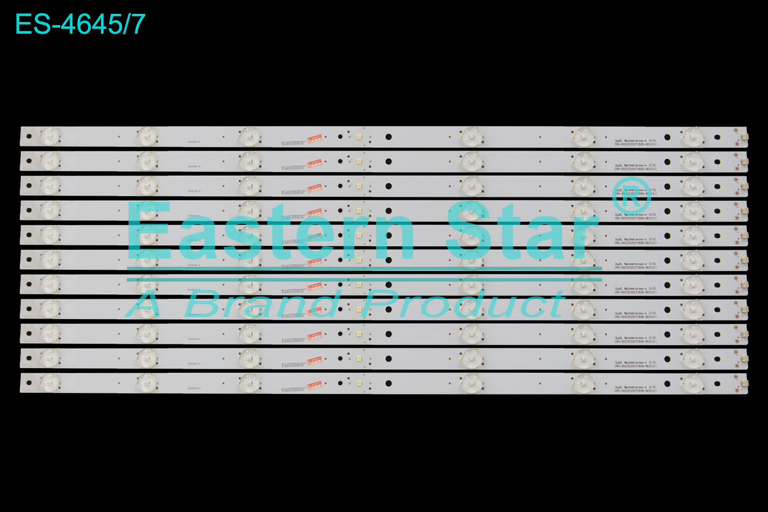 ES-4645 LED TV Backlight use for 55" Changhong/Haier LS55AL88C51A3 CRH-B5535350711689-REV1.0 I B1L08J55PAA16C7 8149010655026 LED BACKLIGHT KITS(11)