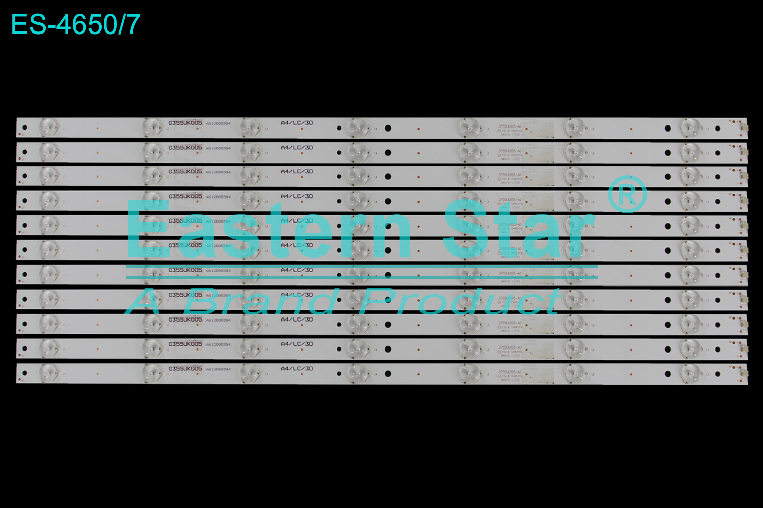 ES-4650 LED TV Backlight use for 55" Haier LS55AL88C51A3 3P55UK005-A0 0355UK005 A612080304 A4/LC/30 LED BACKLIGHT KITS(11)