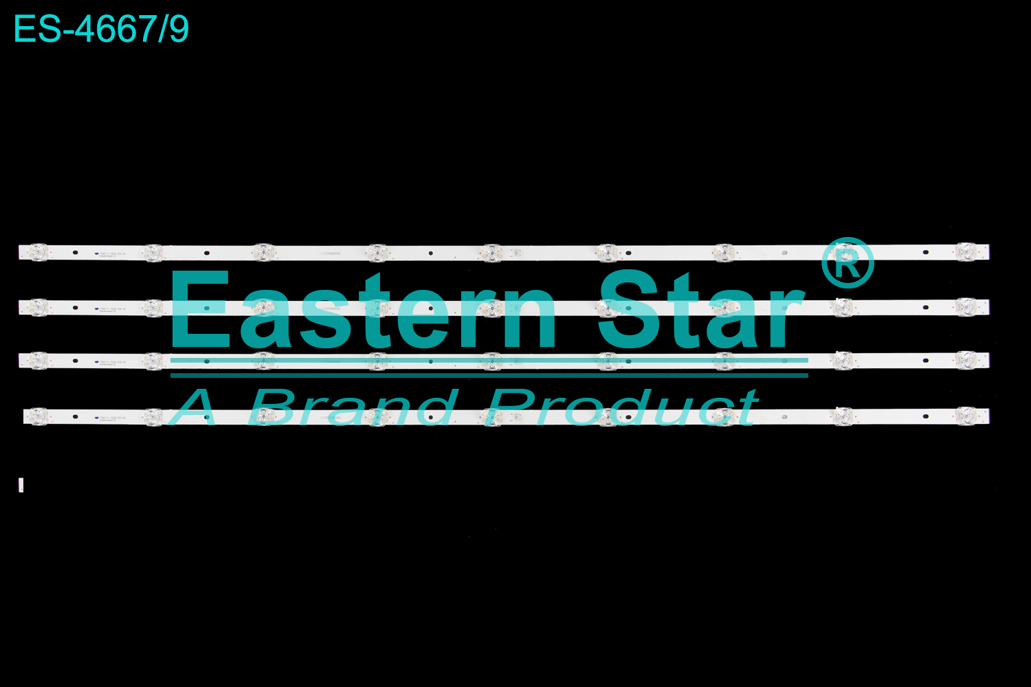 ES-4667=ES-3262 LED TV Backlight use for 50" Kiano MSG-T500-F1-3030-026-09 1.3.10705000265 LED BACKLIGHT KITS(4)