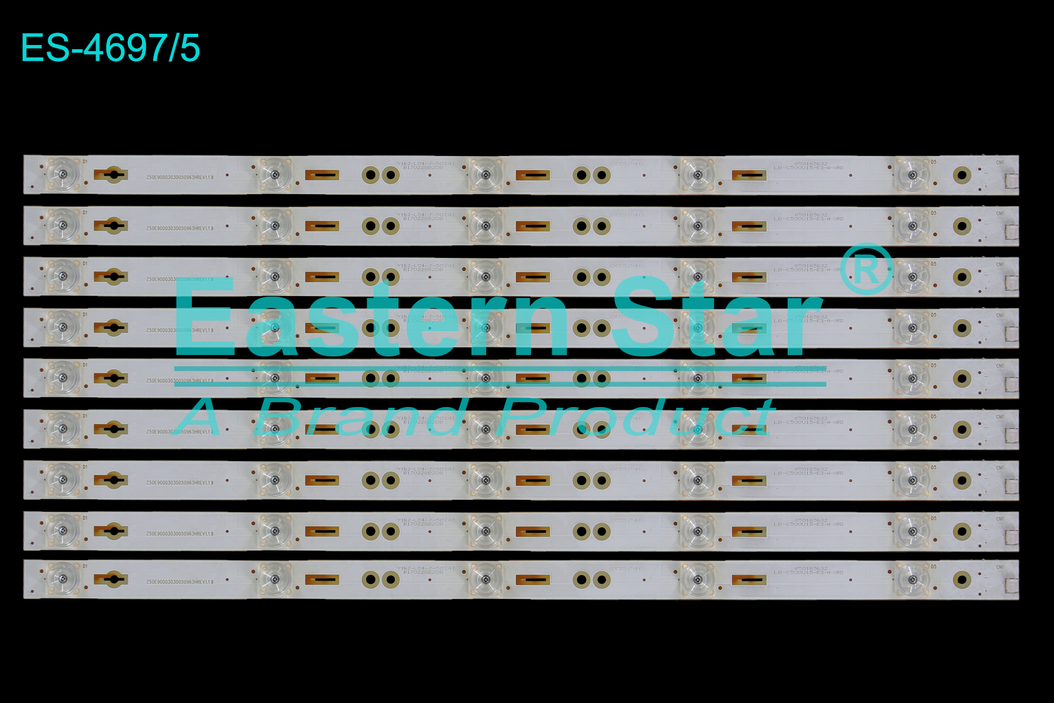 ES-4697 LED TV Backlight use for 50" Changhong 50Q3T Z50E90003030050963HREV1.1B , LB-C500U15-E3-A-XRD LED BACKLIGHT KITS(9)
