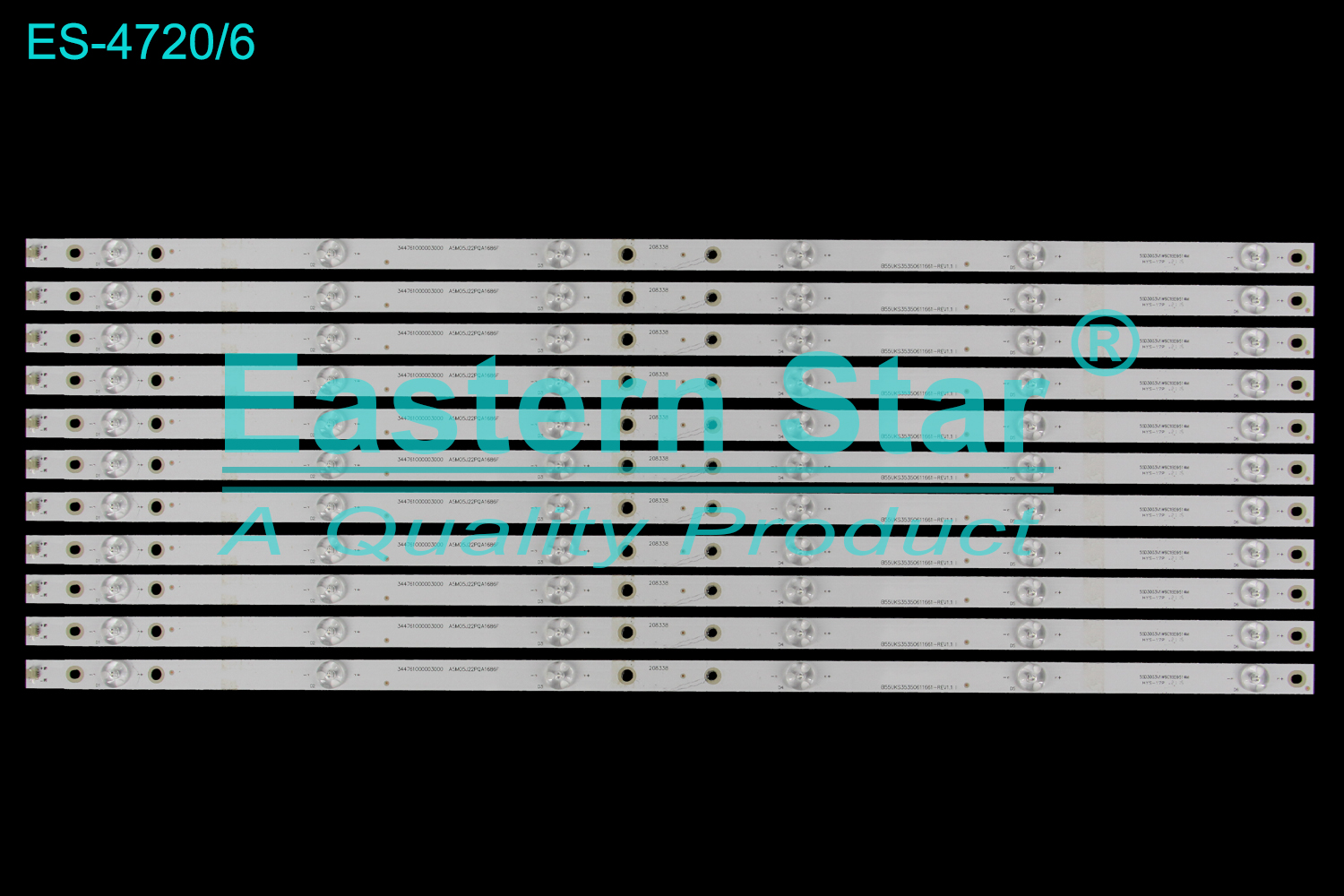 ES-4720 LED TV Backlight use for 55" Haier  LE55AL88U51 H55E07 344761000003000 A5M05J22PQA1686F B55UKS35350611661-REV1.1 55D3003V1W6C1B5951 4M  LED BACKLIGHT KITS(11)