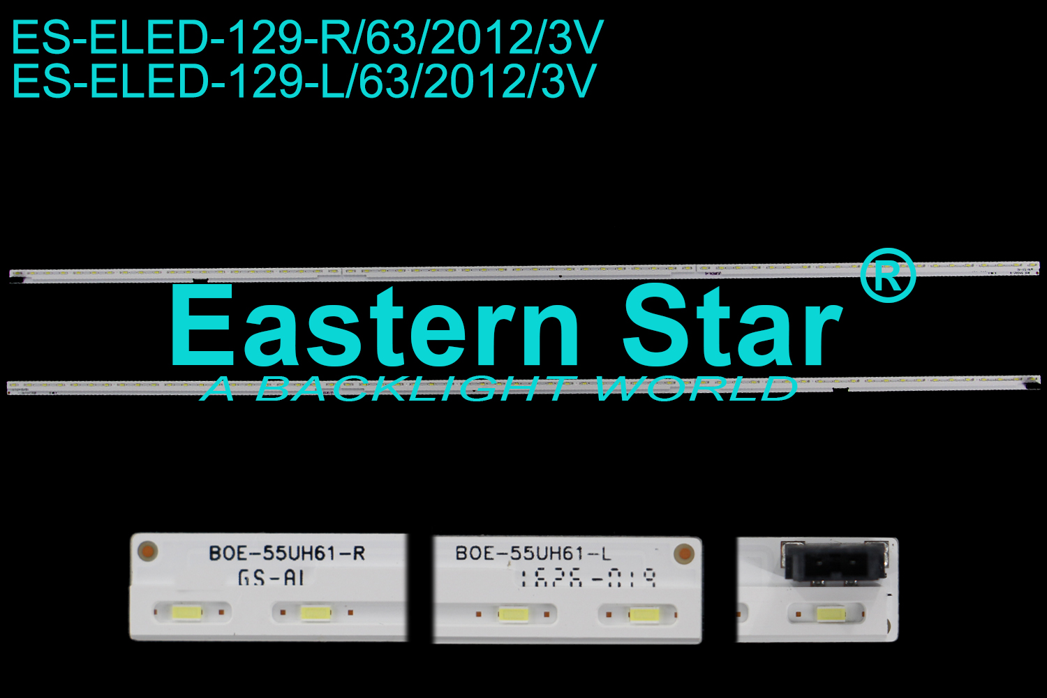 ES-ELED-129 ELED/EDGE TV backlight use for Lg 55" 55UH61-R  G1R2C92  c2  55UH61-L   G113C92  d2 led strips(2) ORIGINAL STOCK