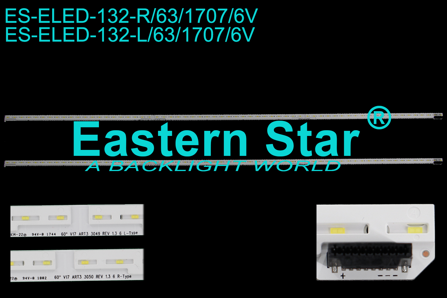 ES-ELED-132 ELED/EDGE TV backlight use for Lg  60'' 60" V17  ART3 3049 REV 1.3 6 L-Type  60" V17  ART3 3050 REV 1.3 6 R-Type