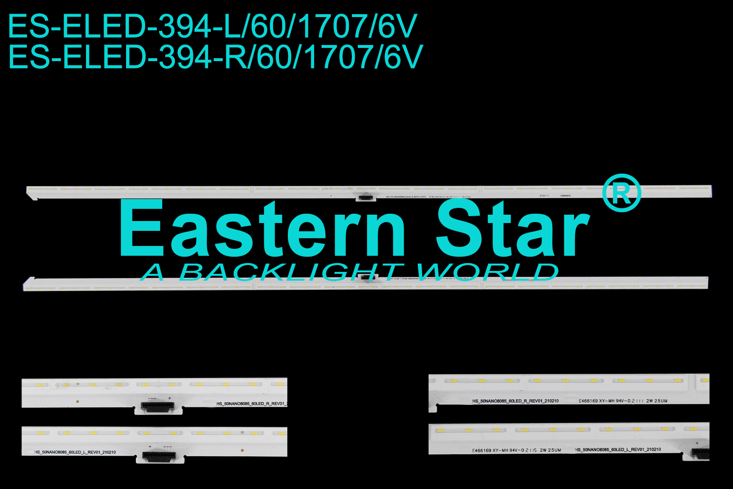 ES-ELED-394 ELED/EDGE TV backlight use for 50'' Lg HS_50NANO8085_60LED_L/R_REV01_210210 LED STRIPS(2)