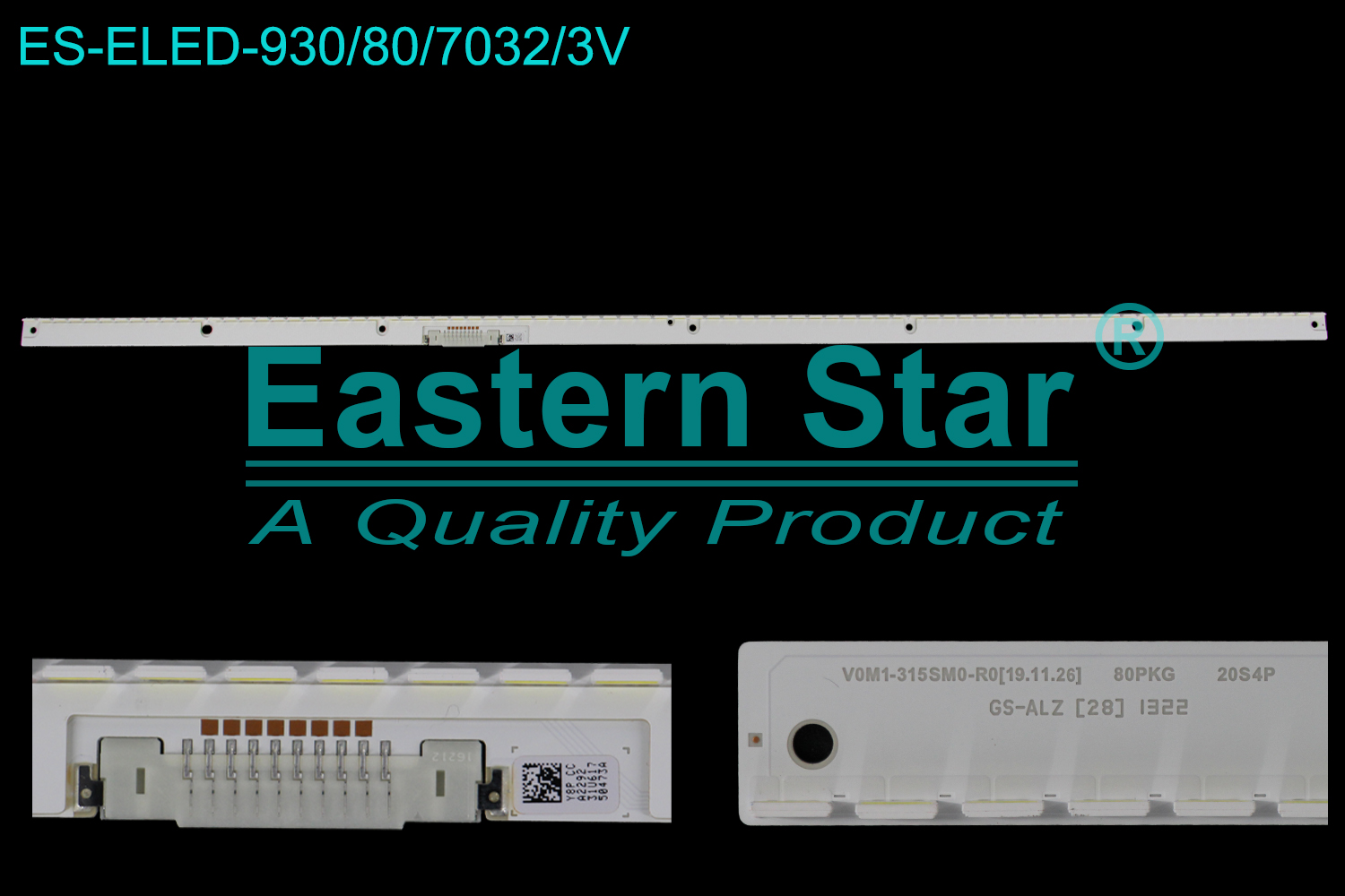 ES-ELED-930 ELED/EDGE TV backlight use for 32'' Samsung Y8P CC A2292 31U617 50473A,V0M1-315SM0-R0[19.11.26] 80 PKG 20S4PGS-ALZ [228] 1322  LED BACKLIGHT KITS(1)