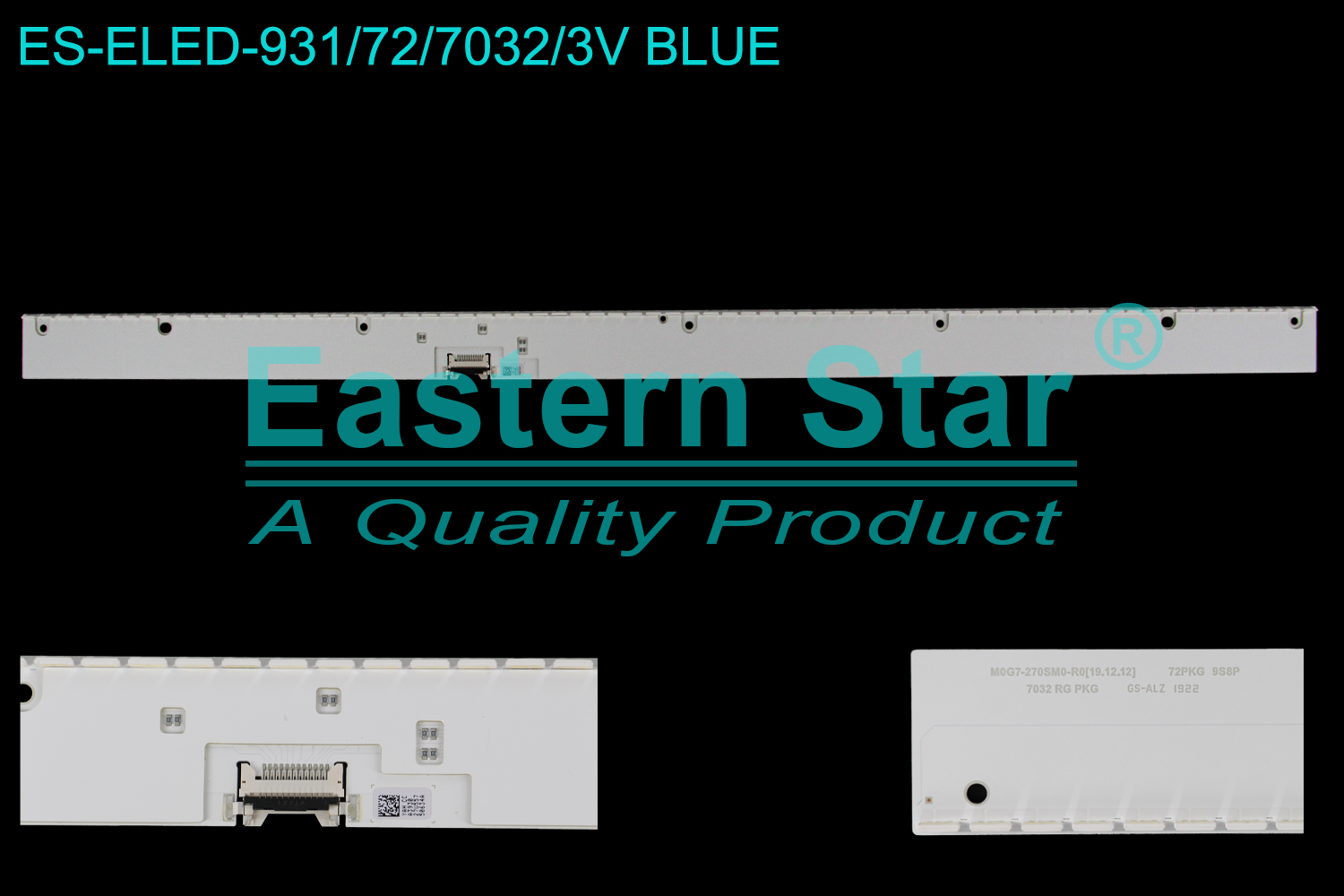 ES-ELED-931 ELED/EDGE TV backlight use for 27'' Samsung  M0G7-270SM0-R0[19.12.12] 72PKG 9S8P 7032 RG PKG GS-AL2 1922 ,YAH CC A3930 27U557 50634A LED BACKLIGHT KITS(1)