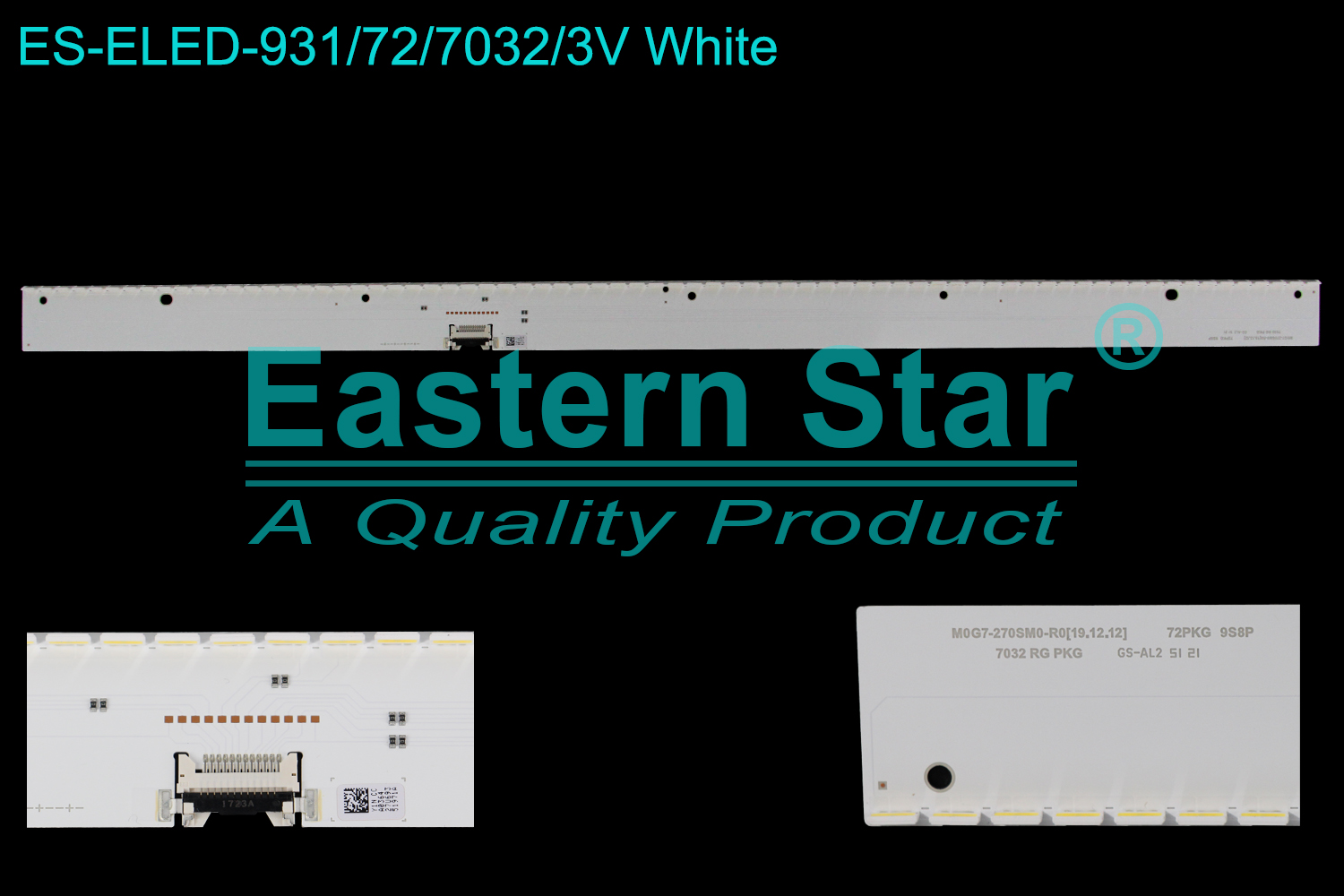 ES-ELED-931 ELED/EDGE TV backlight use for 27'' Samsung  M0G7-270SM0-R0[19.12.12] 72PKG 9S8P 7032 RG PKG GS-AL2 51 21, Y1N CC A0364 27U693 51971A LED BACKLIGHT KITS(1)