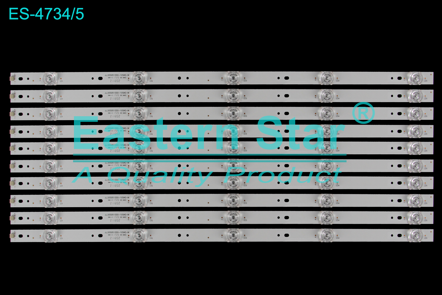 ES-4734 LED TV Backlight use for 55"  Storm  B55C51,55X,55X4,55R4 JL.D55051330-105AS-M LED BACKLIGHT KITS(10)