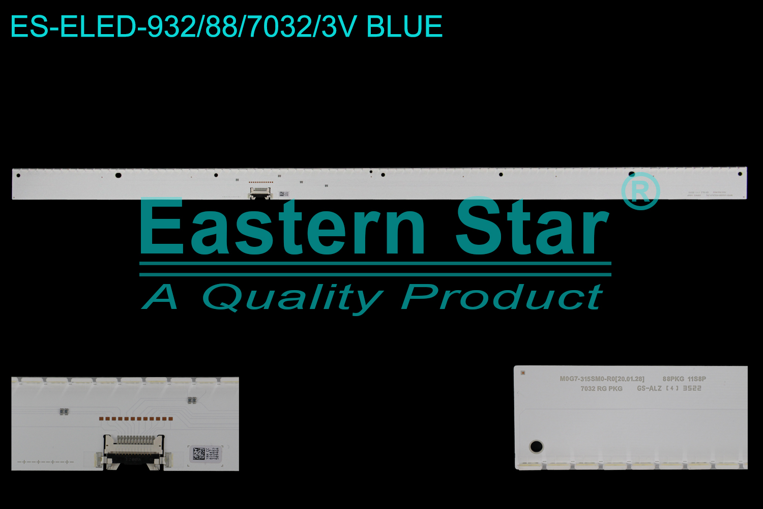 ES-ELED-932 ELED/EDGE TV backlight use for 32'' Samsung  M0G7-315SM0-R0[20.01.28] 88PKG 11S8P 7032 RG PKG GS-ALZ [4] 3522 ,YAH CC A1647 31U557 50946A LED BACKLIGHT KITS(1)