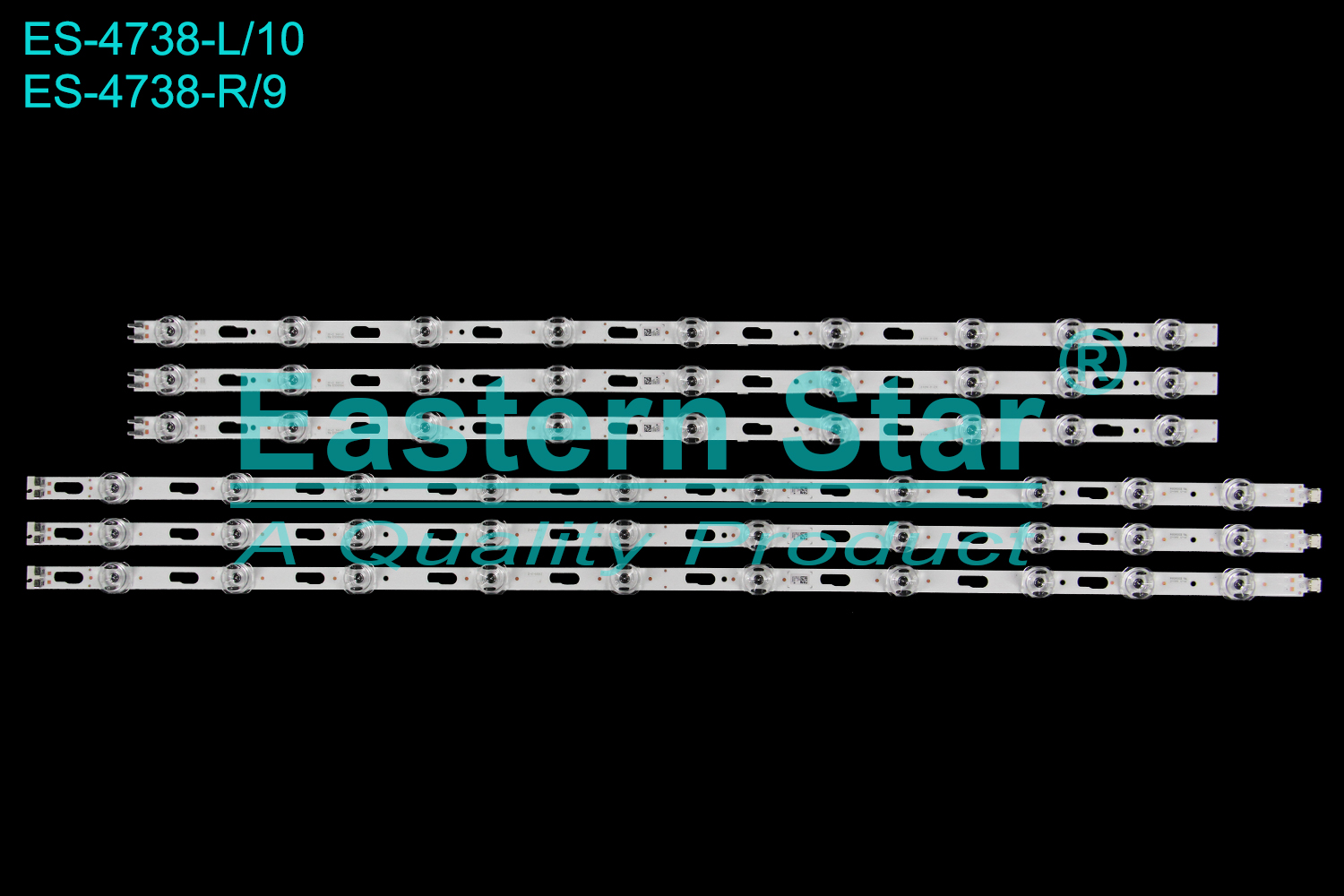 ES-4738 LED TV Backlight use for 65"  Samsung UA65DU7000UXLY BN96-58289A, BN96-58291A, SVC650AX3 ,DU7K_SVC650AX3_R TYPE, DU7K_SVC650AX3_L TYPE LED BACKLIGHT KITS(6)