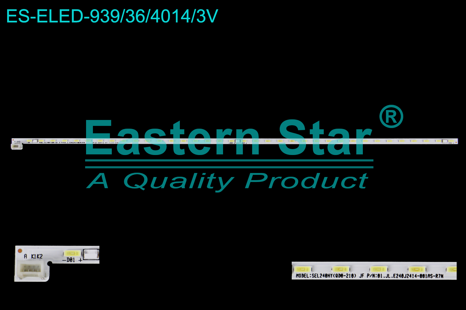 ES-ELED-939 ELED/EDGE TV backlight use for 24'' MODEL：SEL240HY（QD0-210) JF P/N:01.JL.E240J2414-001AS-R7N  LED BACKLIGHT KITS(1)