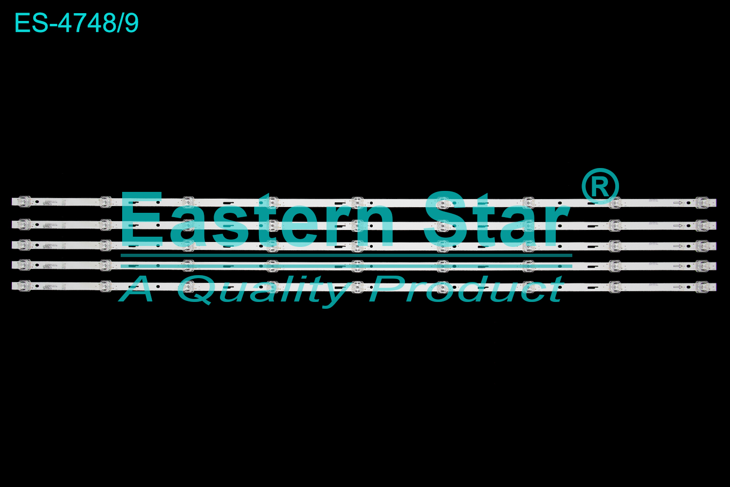ES-4748 LED TV Backlight use for 55" Laki/Abl  94V-0 E493538 JF-AL JS-MR55M1091ER.108(21105） 005.05505X92.122 1046121T.60034.5P  LED BACKLIGHT KITS(5)