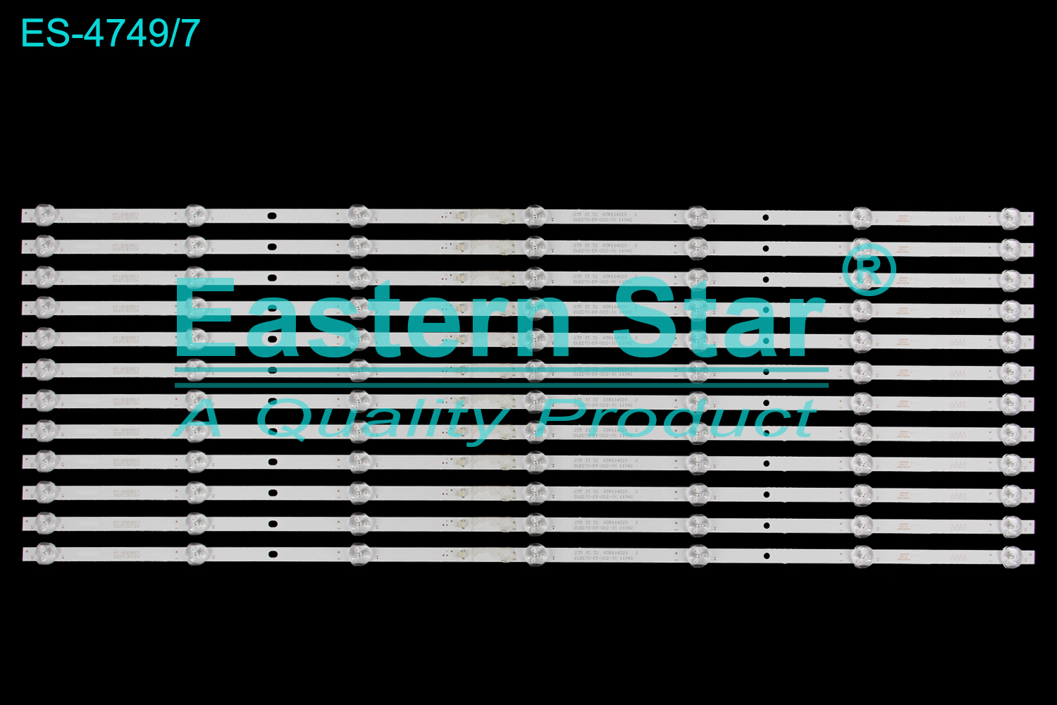 ES-4749 LED TV Backlight use for 70" Fox 70WOS625D HY-BS695C1 3307C30129 235 J3 32 A3R114329 DLED70-DT-002-JX 11942 E535539 94V-0 HR0010001A  LED BACKLIGHT KITS(12)