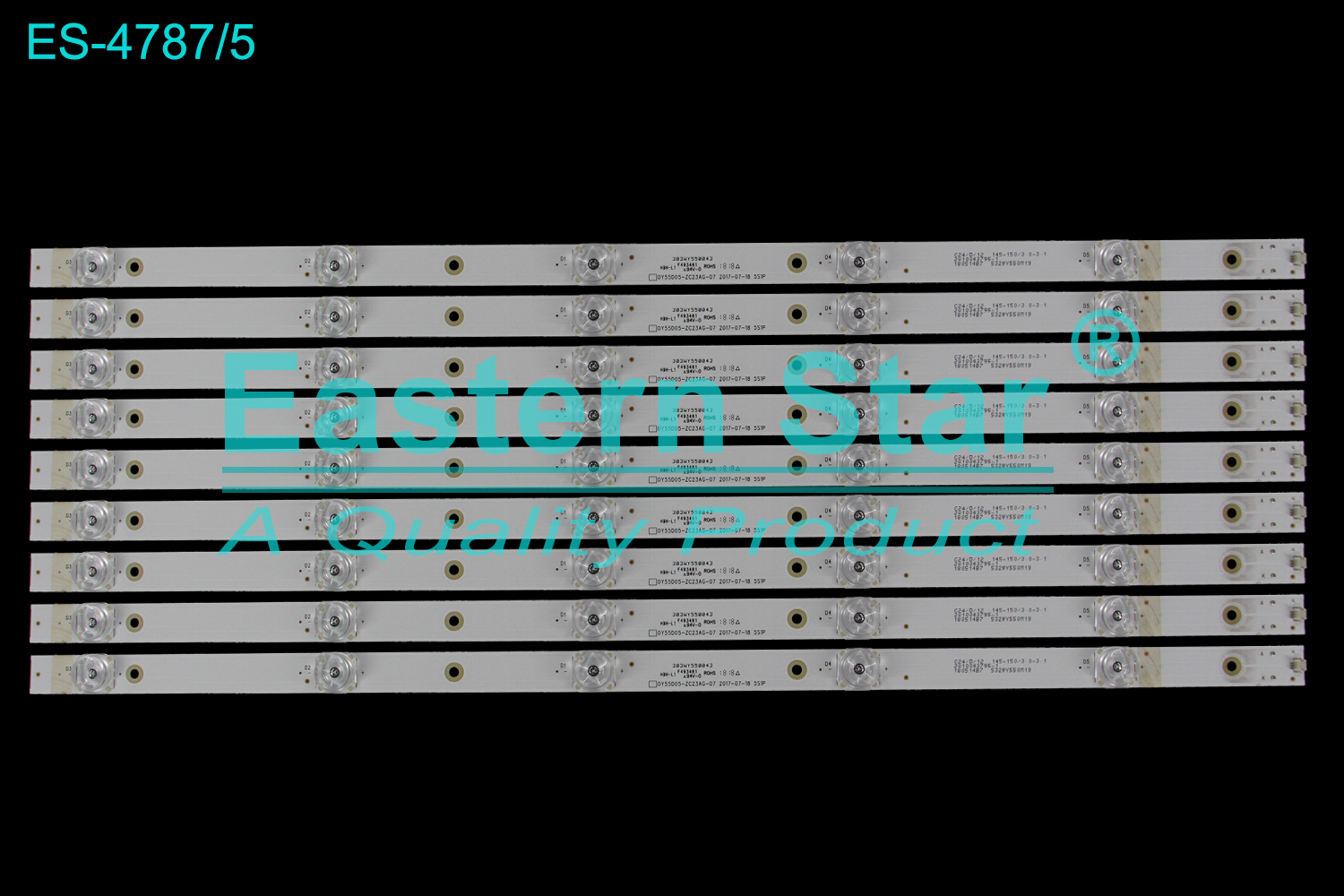 ES-4787 LED TV Backlight use for 55" Panda 55D6U 55V9U 55D9U  303WY550043 OY55D05-ZC23AG-07 5S1P C24/D/12 145-150/3.0-3.1 2010043795-1 180514B7 532WV550M19 0Y55D05-ZC23AG-07 LED BACKLIGHT KITS(9)