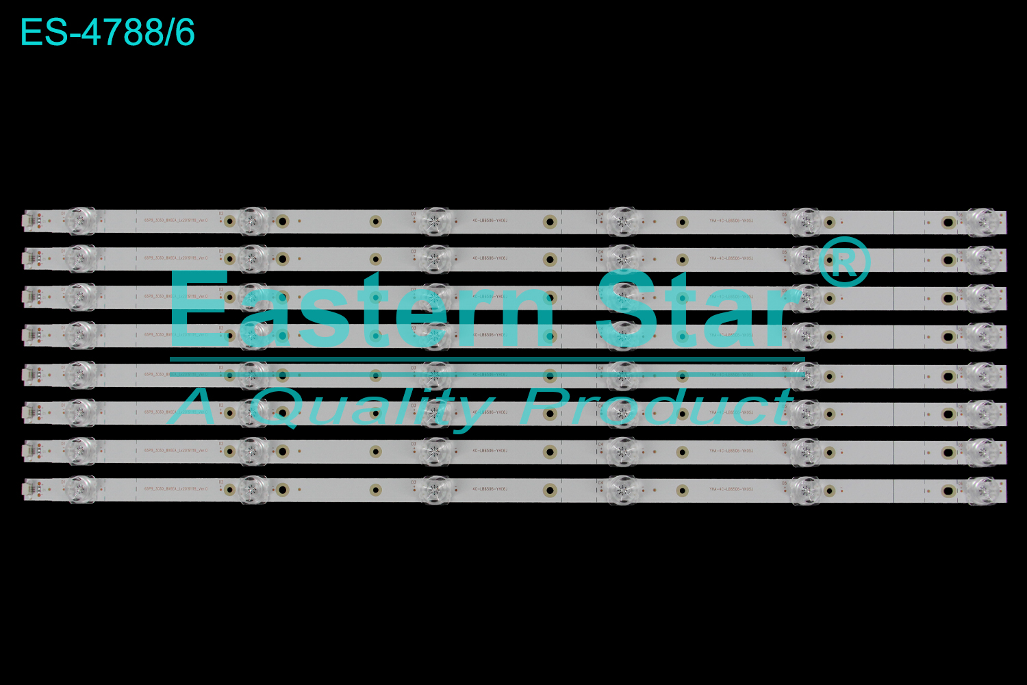 ES-4788 LED TV Backlight use for 65" Tcl 65P8,65T680,65T6M,65U59 65P8_3030_8X6EA_Lx20191118_Ver.0,4C-LB6506-YH06J,YHA-4C-LB6506-YH05J  LED BACKLIGHT KITS(8)