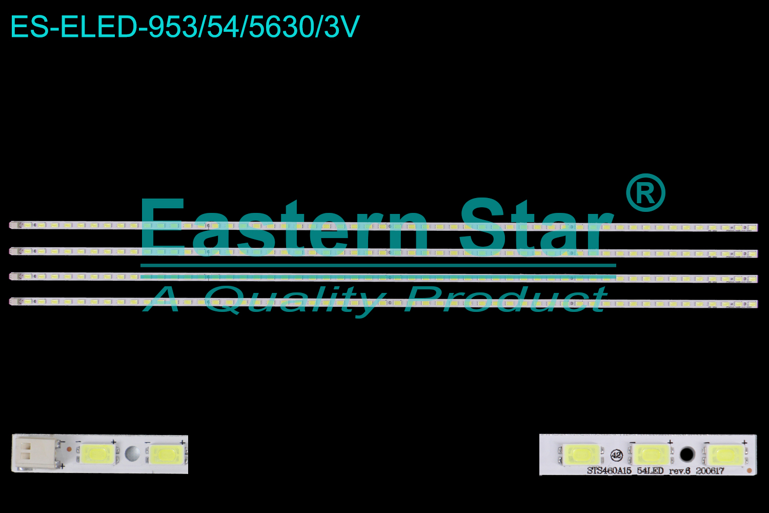 ES-ELED-953 ELED/EDGE TV backlight use for 46'' Samsung D1510 STS460A15 54LED rev.6 200617 LED BACKLIGHT KITS(4)