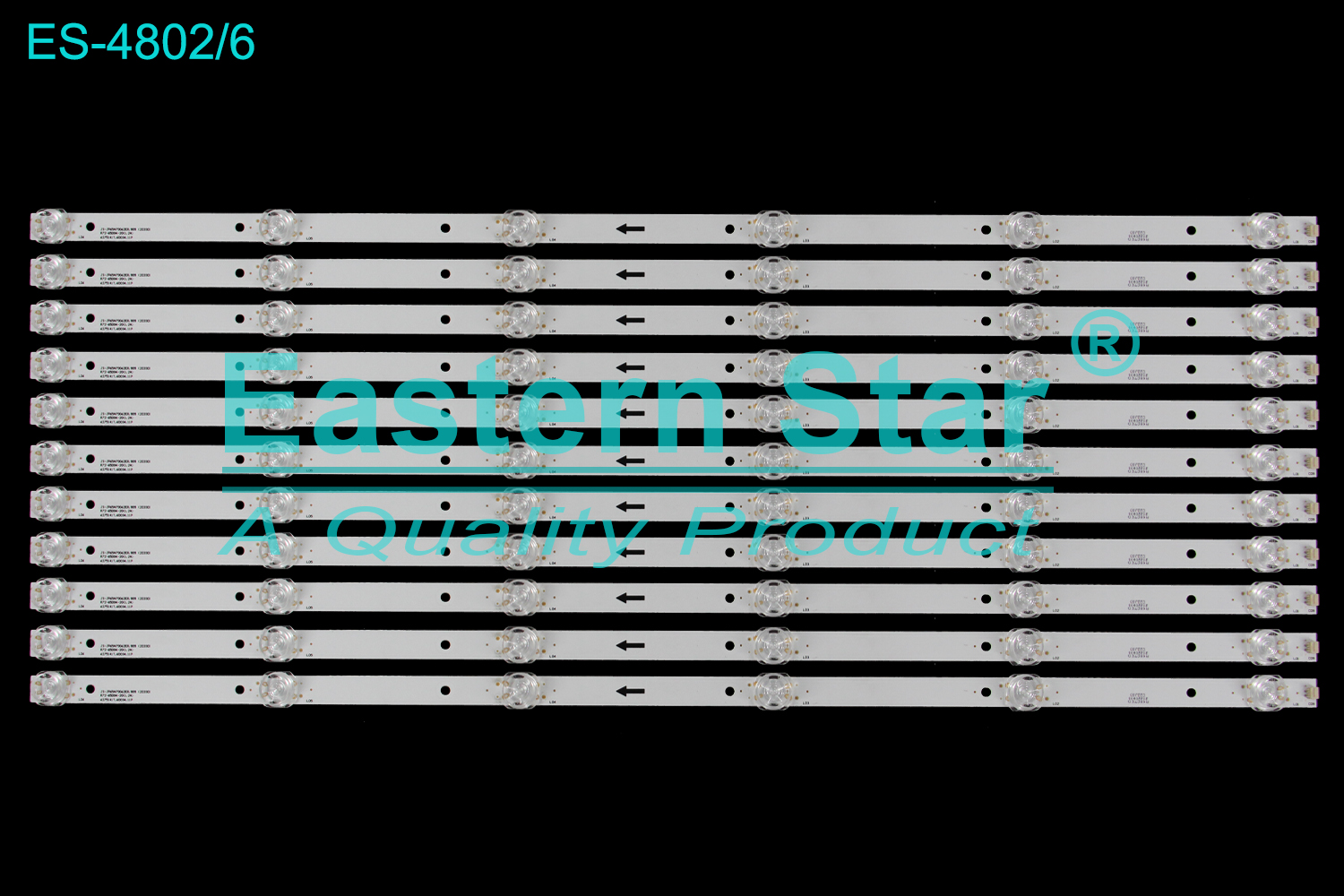 ES-4802 LED TV Backlight use for 65" Gsmart  JS-JP65A70062ER.909(20330) R72-65D04-20(1.2A) 6275141T.60034.11P  LED BACKLIGHT KITS(11)