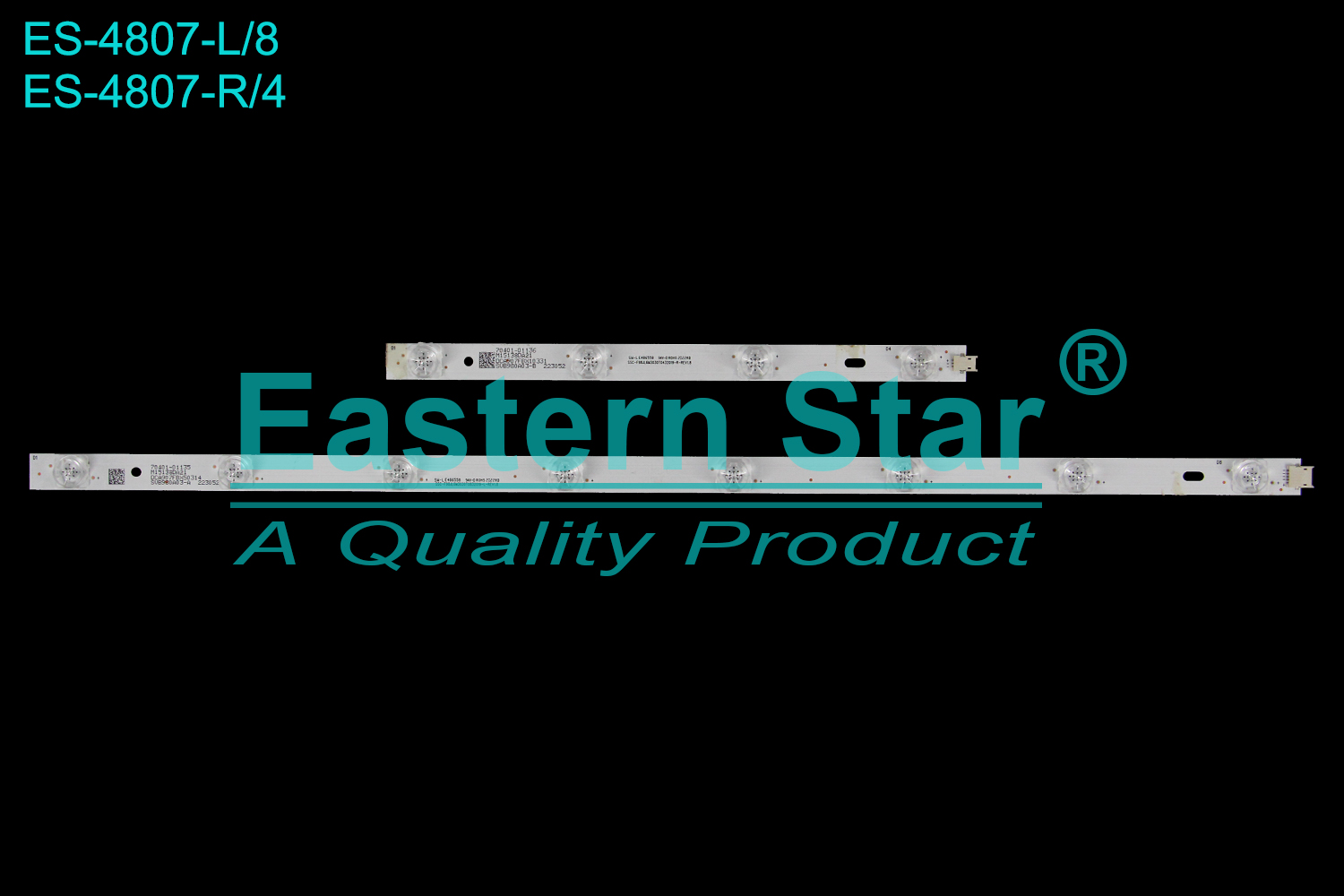 ES-4807 LED TV Backlight use for 98"  Xiaomi L98M6-RK SW-LE486558 94V-0 ROHS 2022AD SSC-F98JL6M3030T0432019-R-REV1.8 SW-LE486558 94V-0 ROHS 2022AD SSC-F98JL6M3030T0832019-L-REV1.8 LED BACKLIGHT KITS(64)