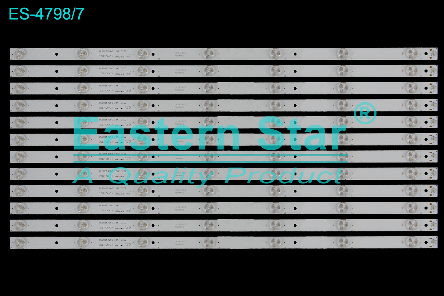 ES-4798 LED TV Backlight use for 65"  DLED65XJGD 12X7 0002 M196/A3/H 70900009 056 02  LED BACKLIGHT KITS(12)