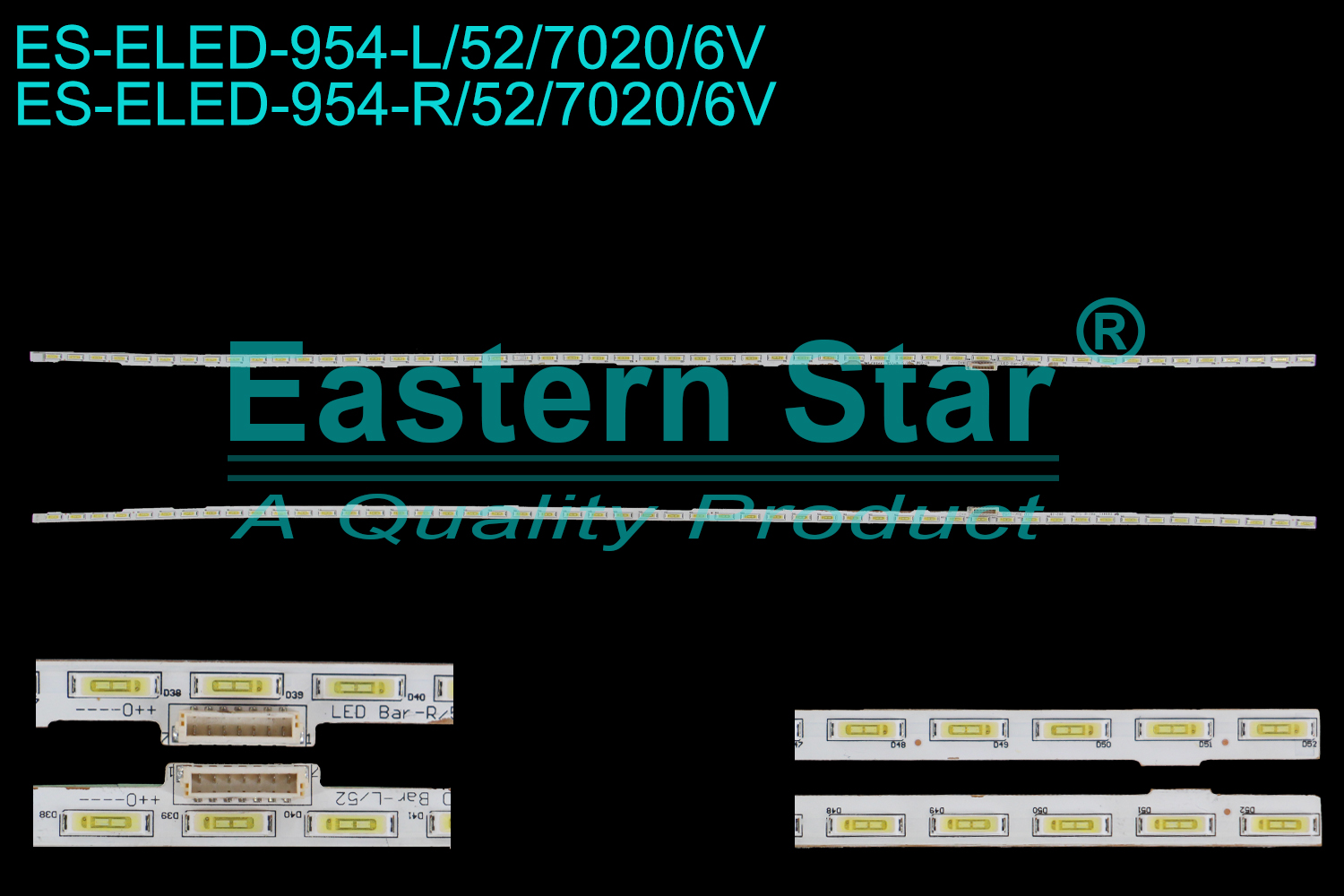 ES-ELED-954 ELED/EDGE TV backlight use for 49'' Xiaomi L49M2-AA E88441 LED Bar-R/52 E88441 LED Bar-L/52 铝板号：Y49-03008-003MT 灯管：ATM490EQNDPL-M1-WC5550084 LED BACKLIGHT KITS(2)