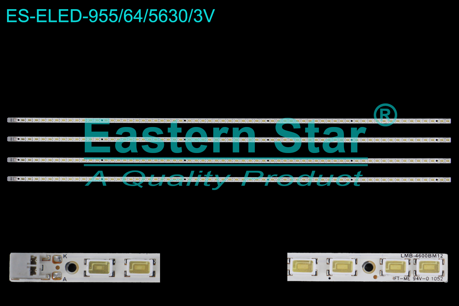 ES-ELED-955 ELED/EDGE TV backlight use for 46'' Samsung UE46C6500  UE46C6510  UE46C6520  UE46C6530 LMB-4600BM12 2010SVS46 120HZ-64 LJ64-02380A LJ64-02381A L105 000338/000110/000111/000112 46C079 LED BACKLIGHT KITS(4)