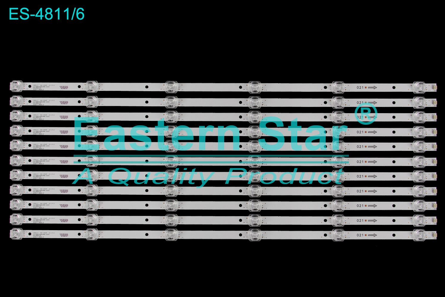 ES-4811 LED TV Backlight use for 65" Fox/Haier/Hi 65WOS640E,VHIX-65U169MSY  JS-JP65A71062ED.909 (21021), R72-65D04-021, 6275121T.30068.11P LED BACKLIGHT KITS(11)