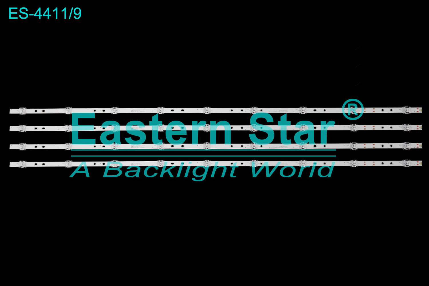 ES-4411 LED TV Backlight use for 50" Hyundai 5017W4  MX50D09-ZC66AG-10D, 303MX500050D JF-AL 94V-0 E493538GD JL.D50091330-083KS-M_V02  LED BACKLIGHT KITS(4)