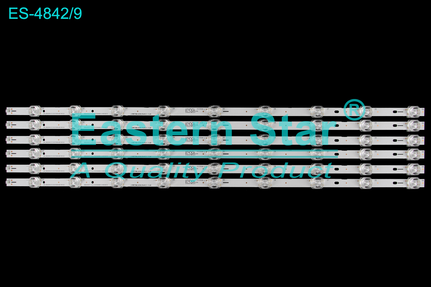 ES-4842 LED TV Backlight use for 65" Hisense 65A6 , 65A6K  BXK65H1U72C3030T0609368-REV1.6 HD650H1U71-T0L1+2023060801+SVH650AT9  LED BACKLIGHT KITS(6)