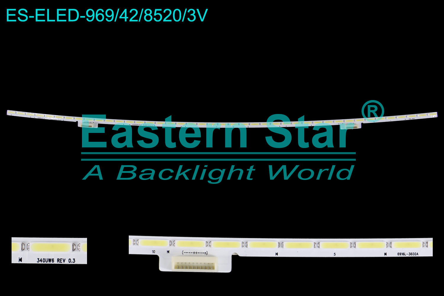 ES-ELED-969 ELED/EDGE TV backlight use for 34''  Lg 6916L-3600A, 340UW6 Rev 0.3  LED BACKLIGHT KITS(/)