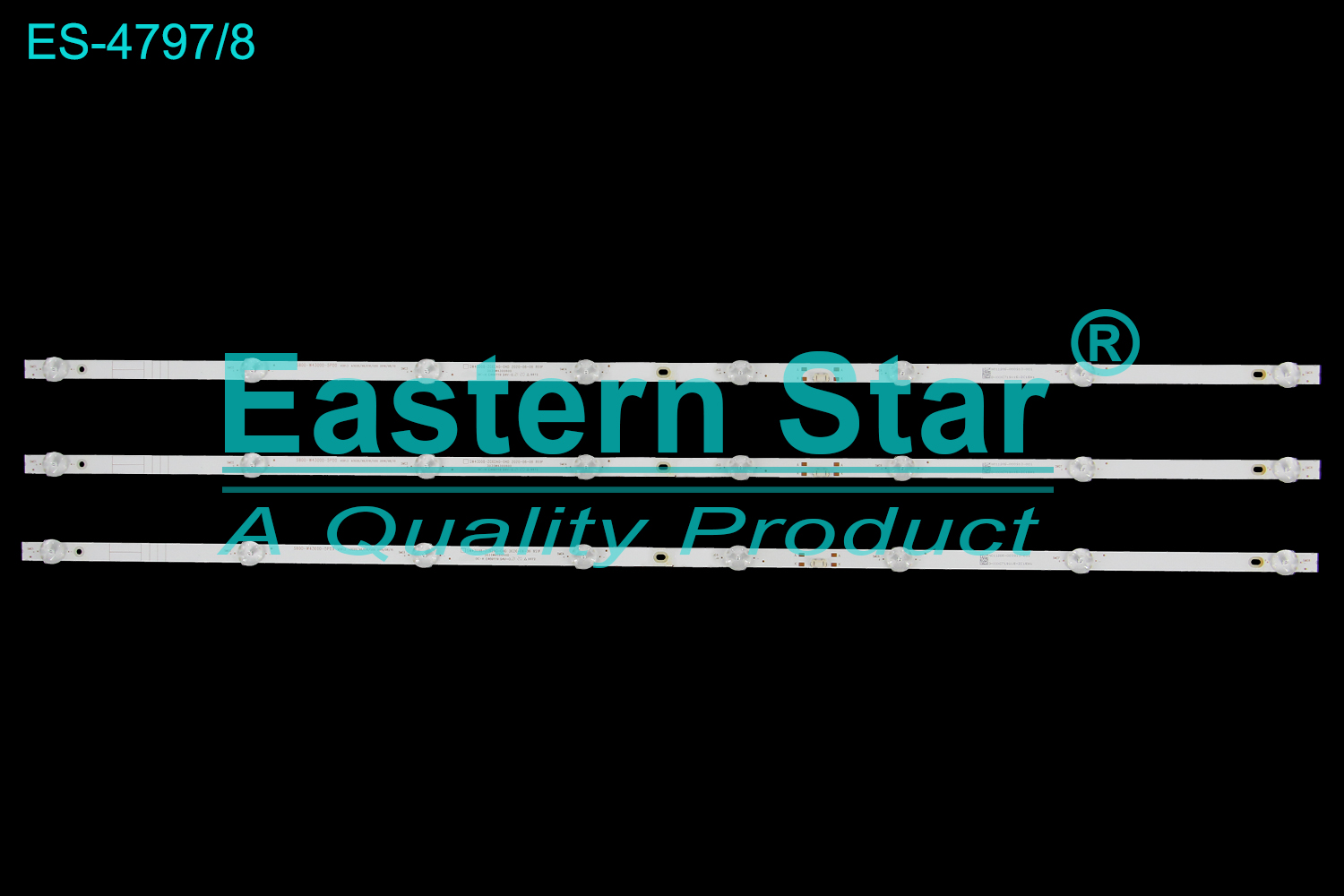 ES-4797 LED TV Backlight use for 43" SW43D08-ZC62AG-04D 2020-06-06 8S1P 303SW430060D 5800-W43000-5P00 VER1.3  LED BACKLIGHT KITS(3)