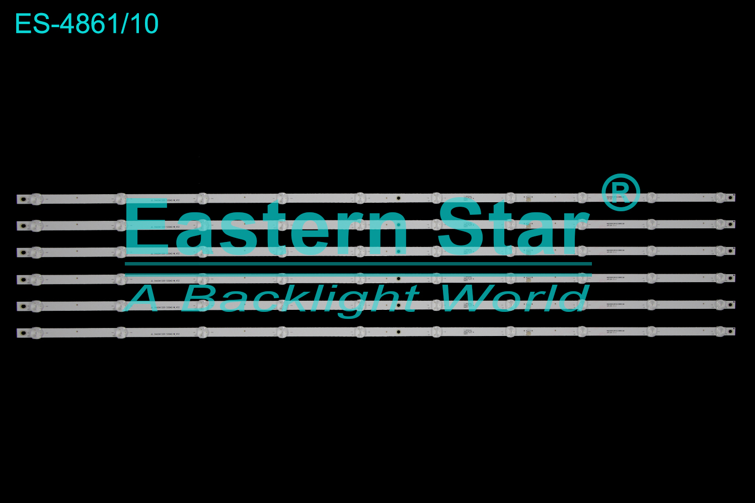 ES-4861 LED TV Backlight use for 46" DV460FHZ-NVZ JL.D460A1330-508AS-M_V02 46D3506V2W10C1B96012M 21.N0VPD46A6 18ACS-SC5-X60 D220824 H410 058543 LED BACKLIGHT KITS(6)
