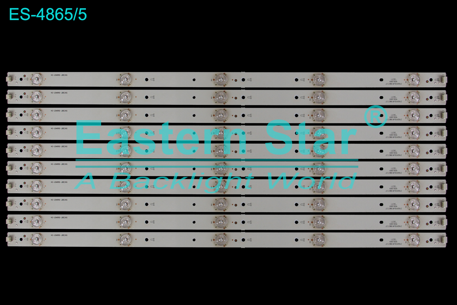 ES-4865 LED TV Backlight use for 48" Tcl L48F3390A-3D,L48F3320 3310  40-LB4810-LBE2XG,KB6160A J2120810FB185K2  LED BACKLIGHT KITS(10)