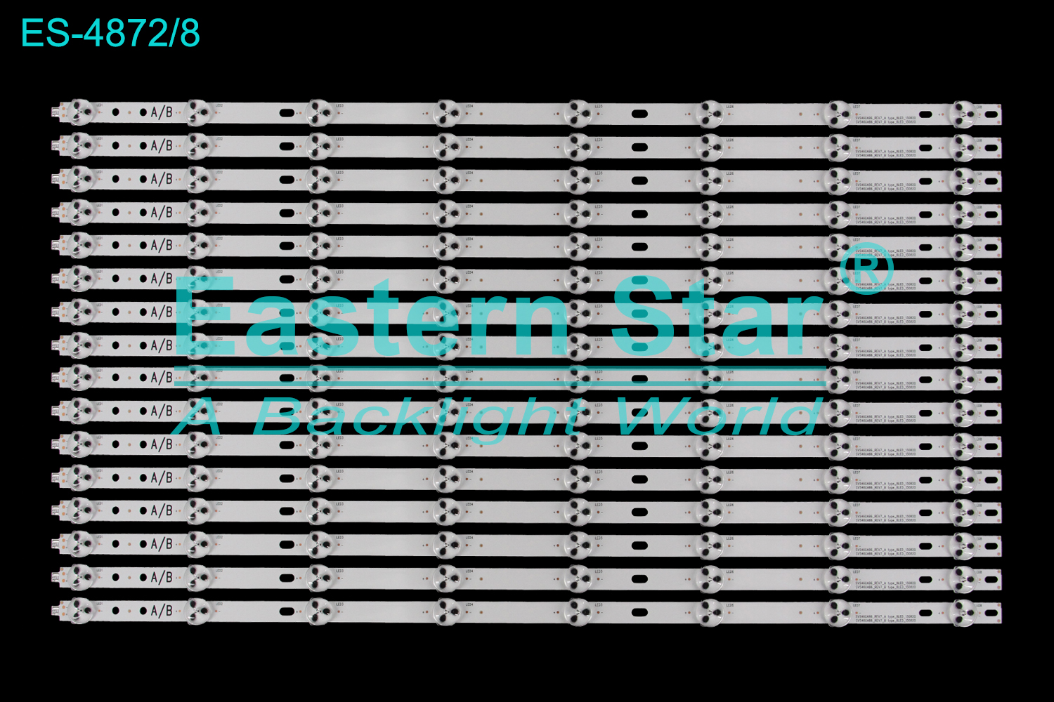 ES-4872 LED TV Backlight use for 46" Samsung LTI460HN09 SVS460AB6_REV7_A type_8LED_130820 SVS460AB6_REV7_B type_8LED_130820 LED BACKLIGHT KITS(16)