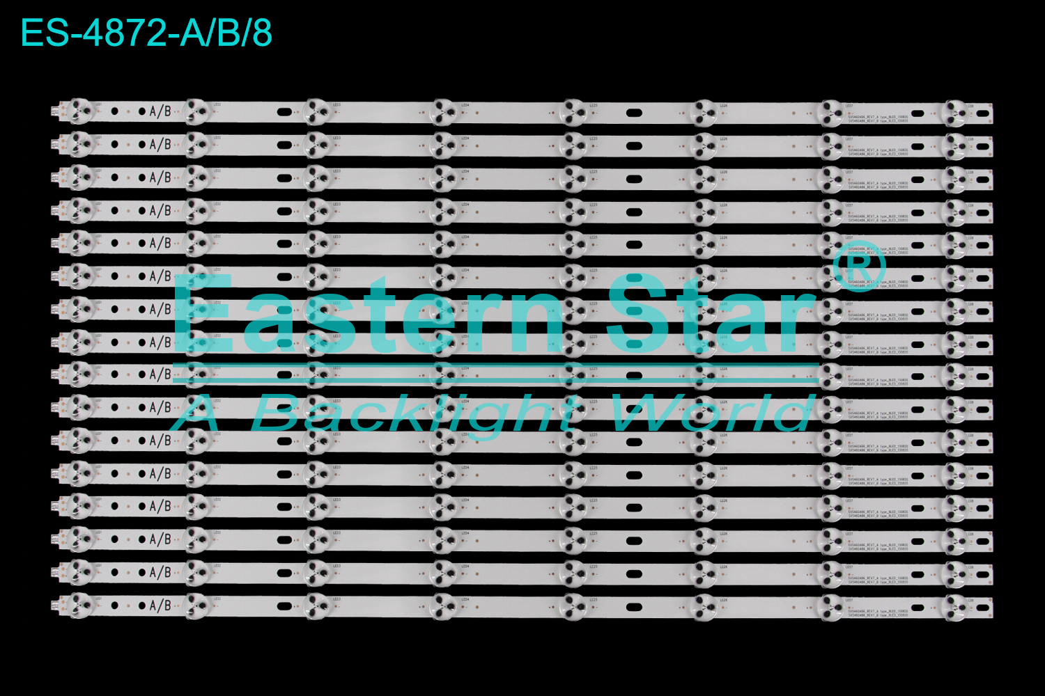 ES-4872 LED TV Backlight use for 46" Samsung LTI460HN09 SVS460AB6_REV7_A type_8LED_130820 SVS460AB6_REV7_B type_8LED_130820 LED BACKLIGHT KITS(16)