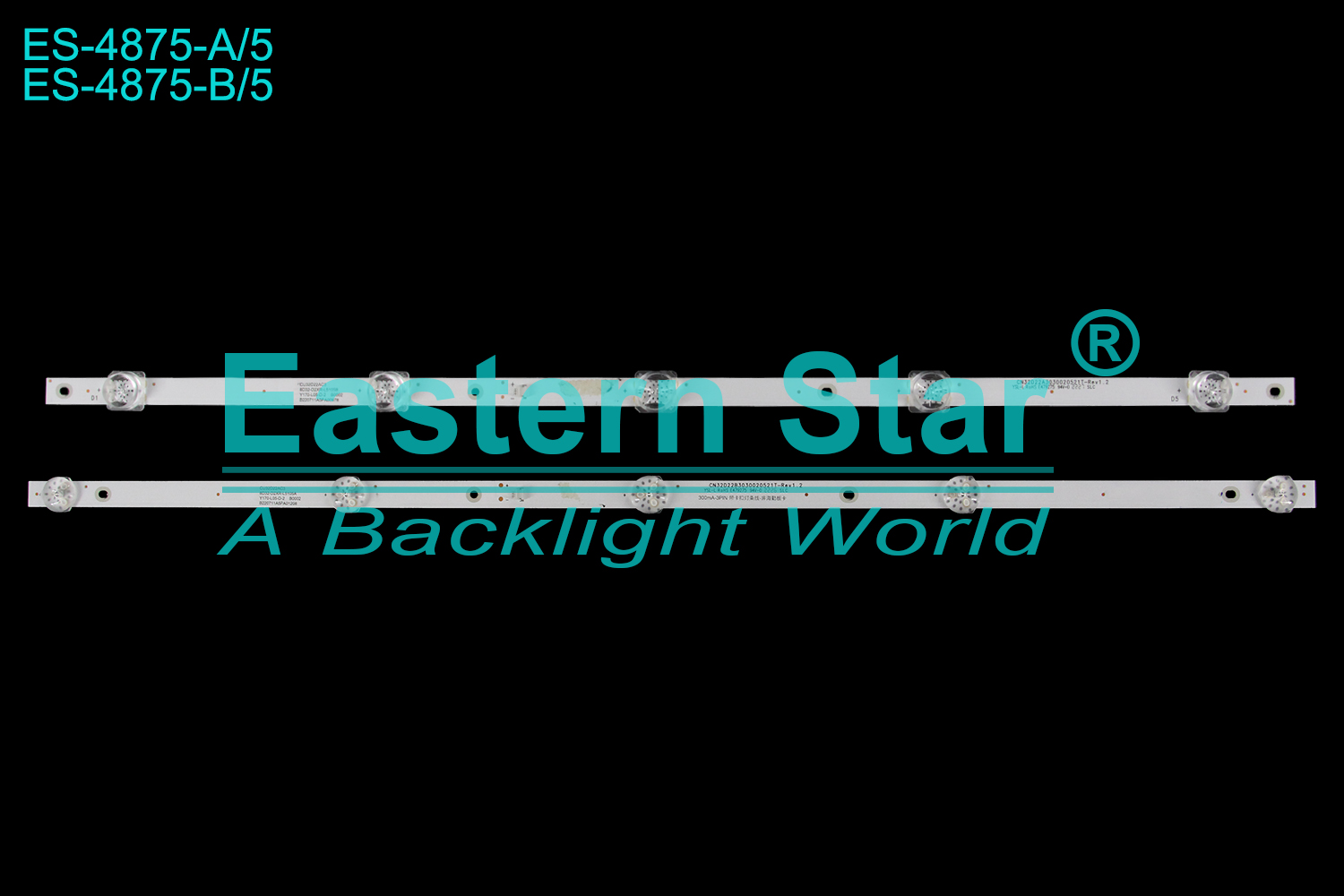 ES-4875 LED TV Backlight use for 32" Skyworth / Telefunken CN32D22A3030020521T-Rev1.2 YSL-L RoHS E479275 94V-0 CU32D22AC3 8D32-D2XR-L5105B Y170-L05-D-2 B0002 B220711A5PA00978 LED BACKLIGHT KITS(2)