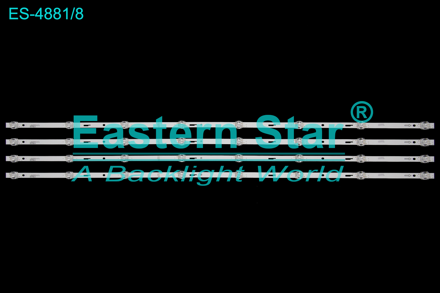 ES-4881 LED TV Backlight use for 50" JS-MR50M1081ER.108(21104) 005.05004X82.122 938121T.60034.4P  LED BACKLIGHT KITS(4)